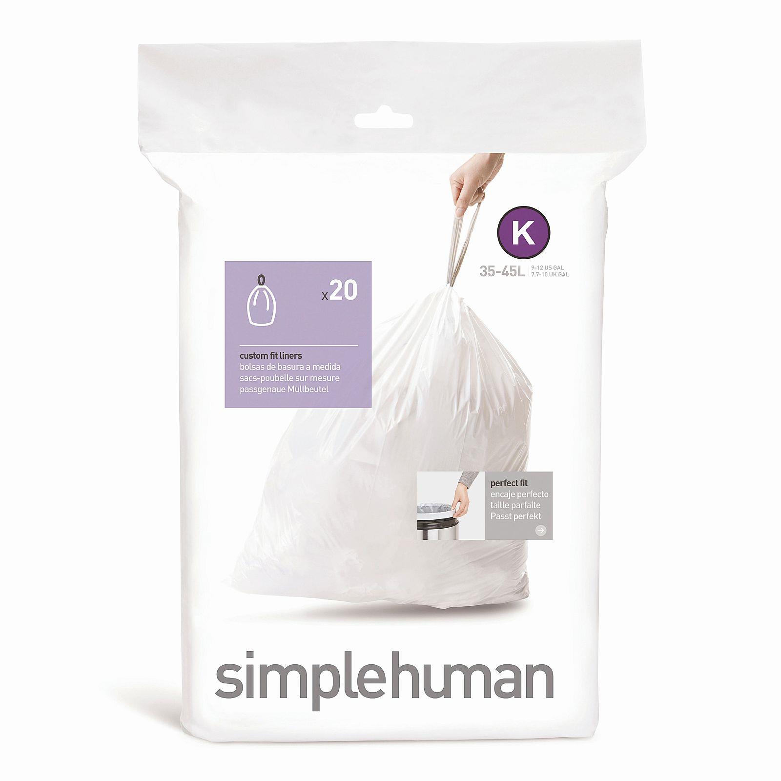 Simplehuman Typ K 35-45 l, zatahovací, 20 ks