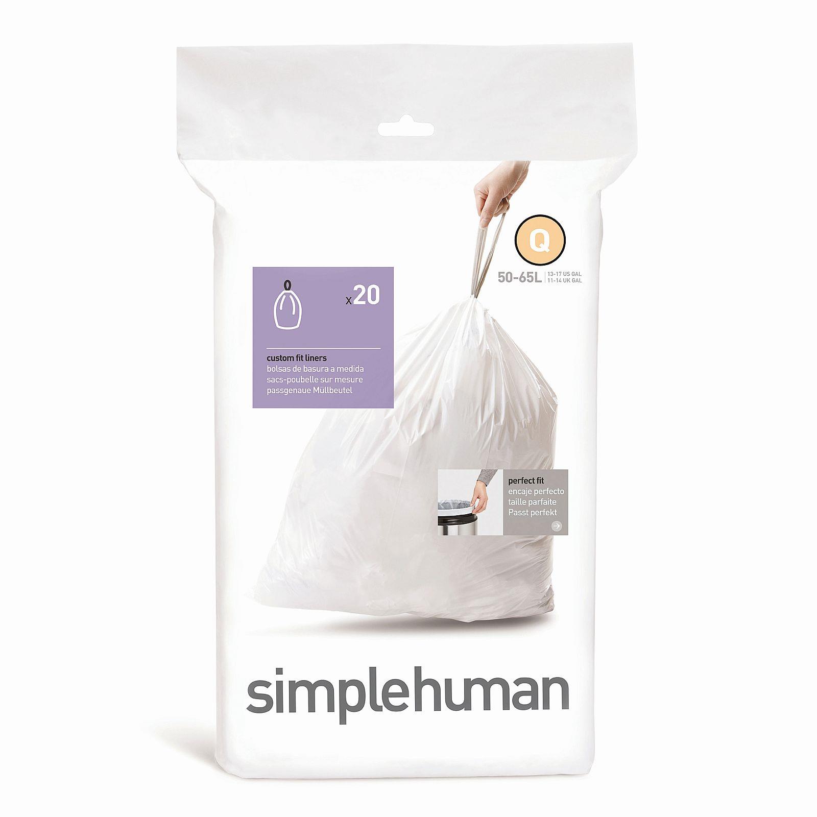Simplehuman Typ Q 50-65 l, zatahovací, 20 ks