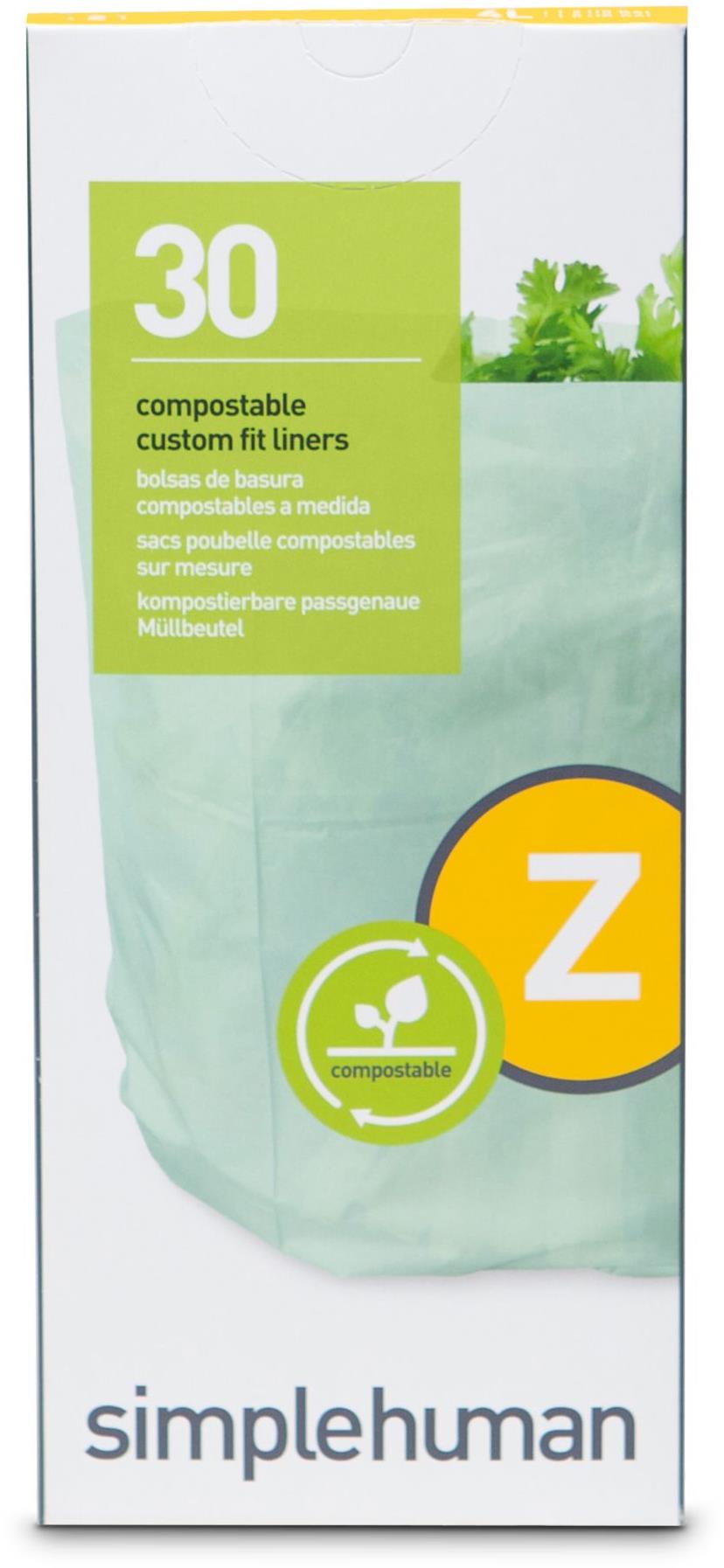 Simplehuman Kompostovatelné sáčky, 4 l, typ Z, 30 ks