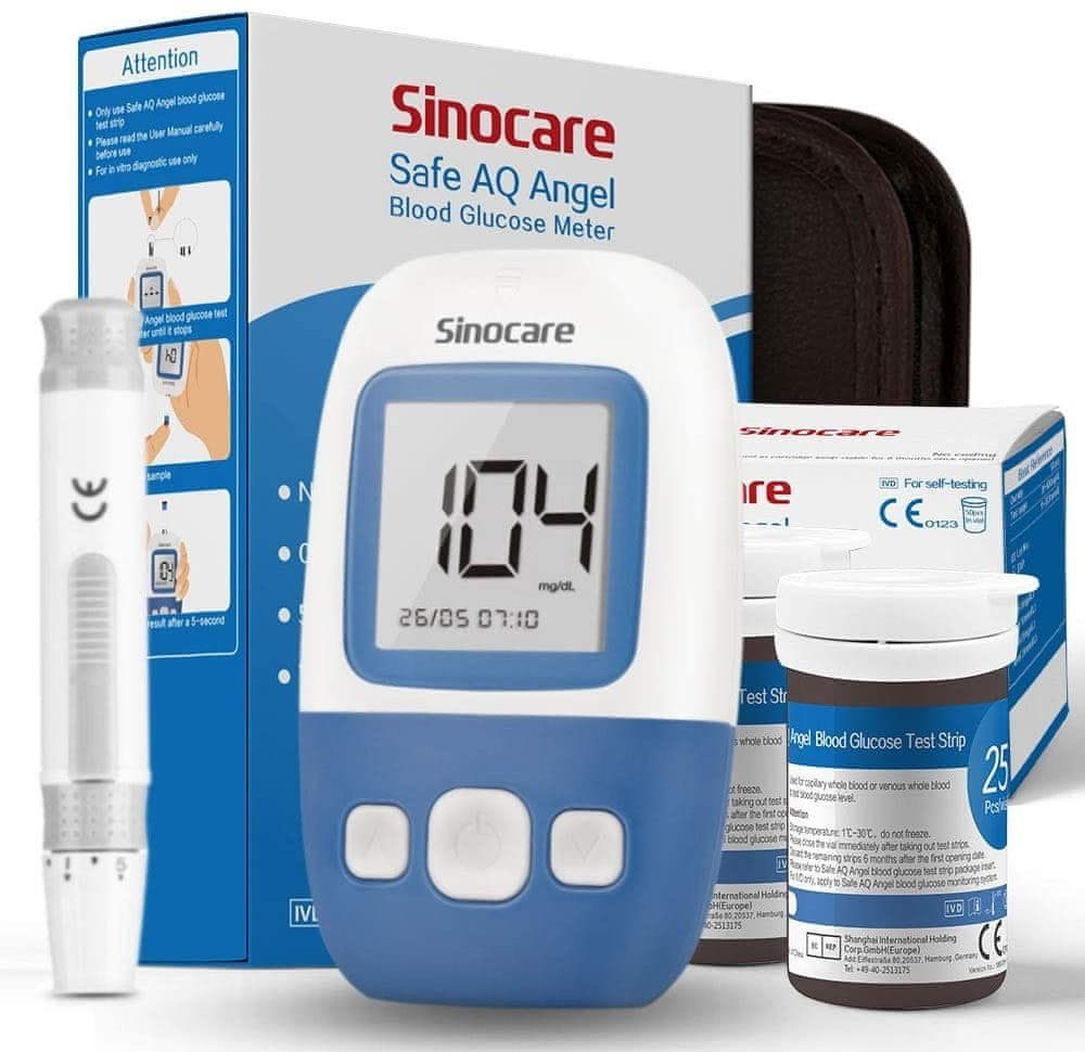 SINOCARE Glukometr Safe AQ Angel