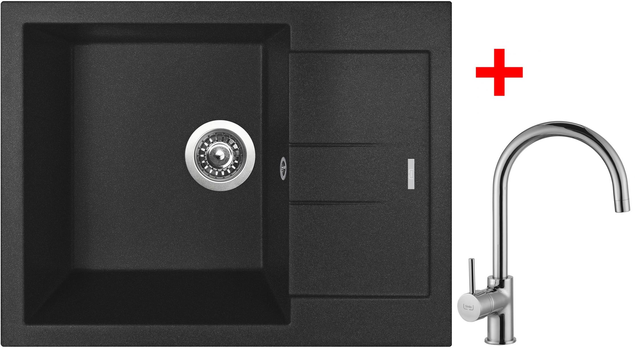 Sinks Amanda 650 Metalblack + Vitalia