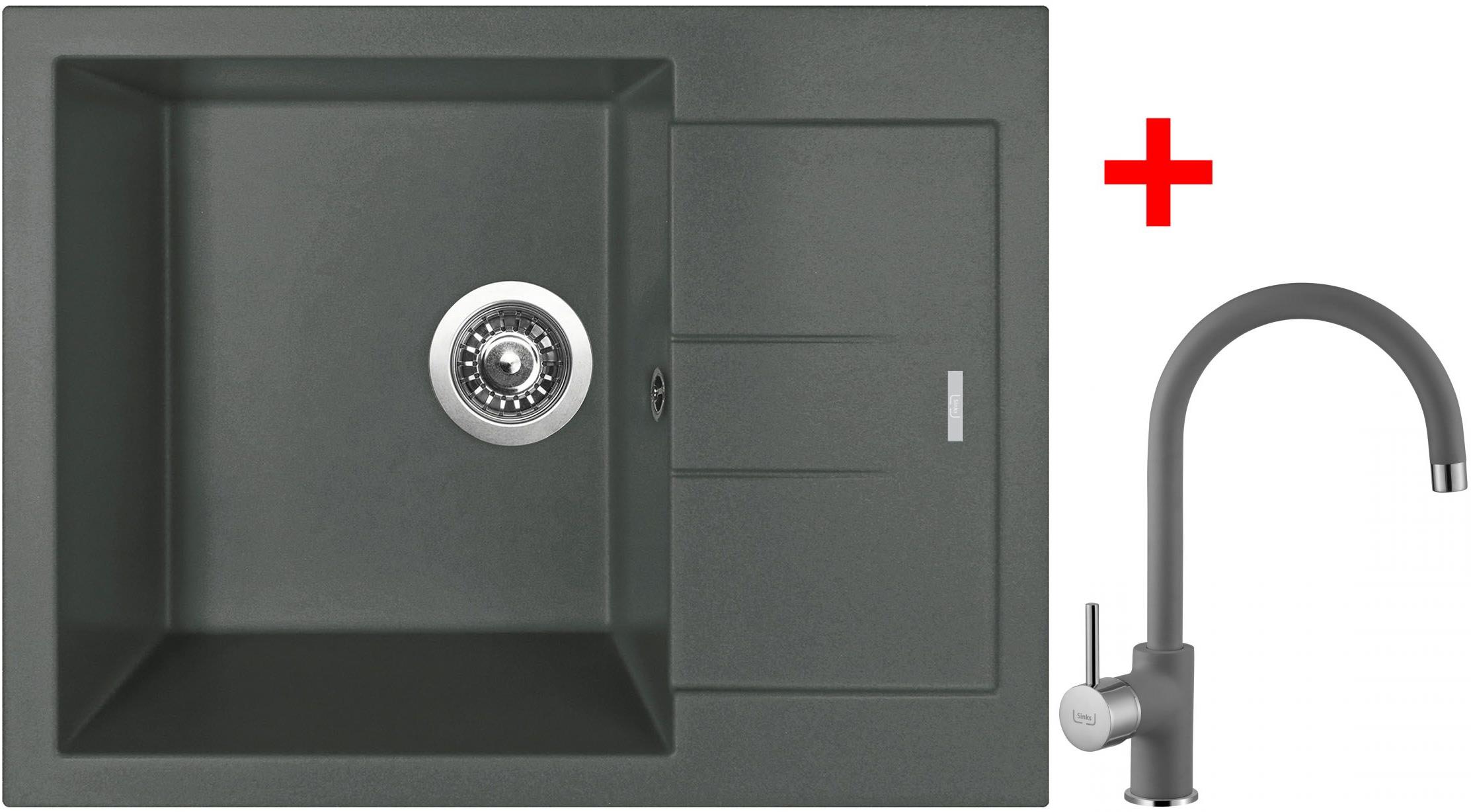 Sinks Amanda 650 Titanium + Vitalia GR