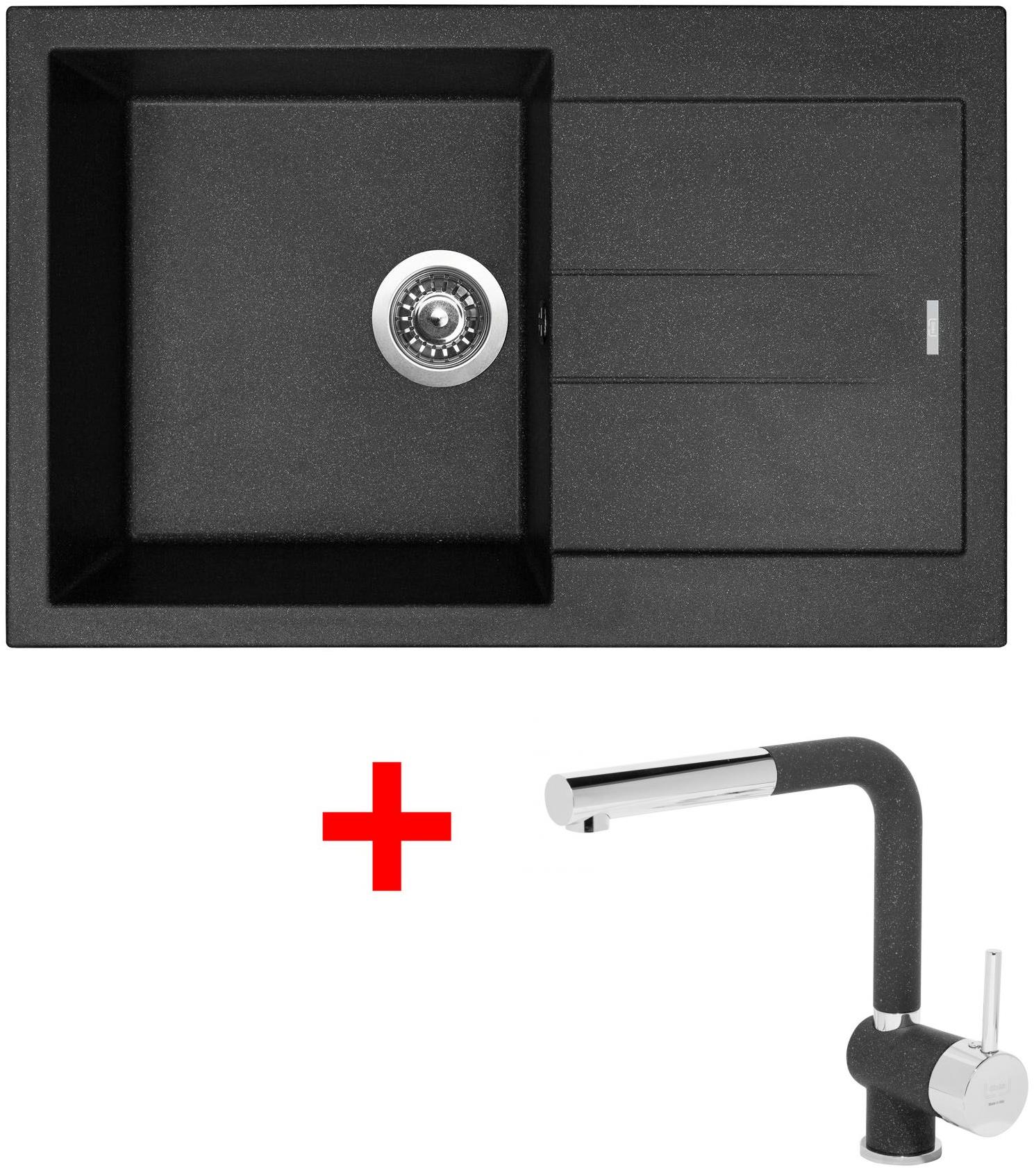 Sinks Amanda 780 Granblack + Mix 3 P GR