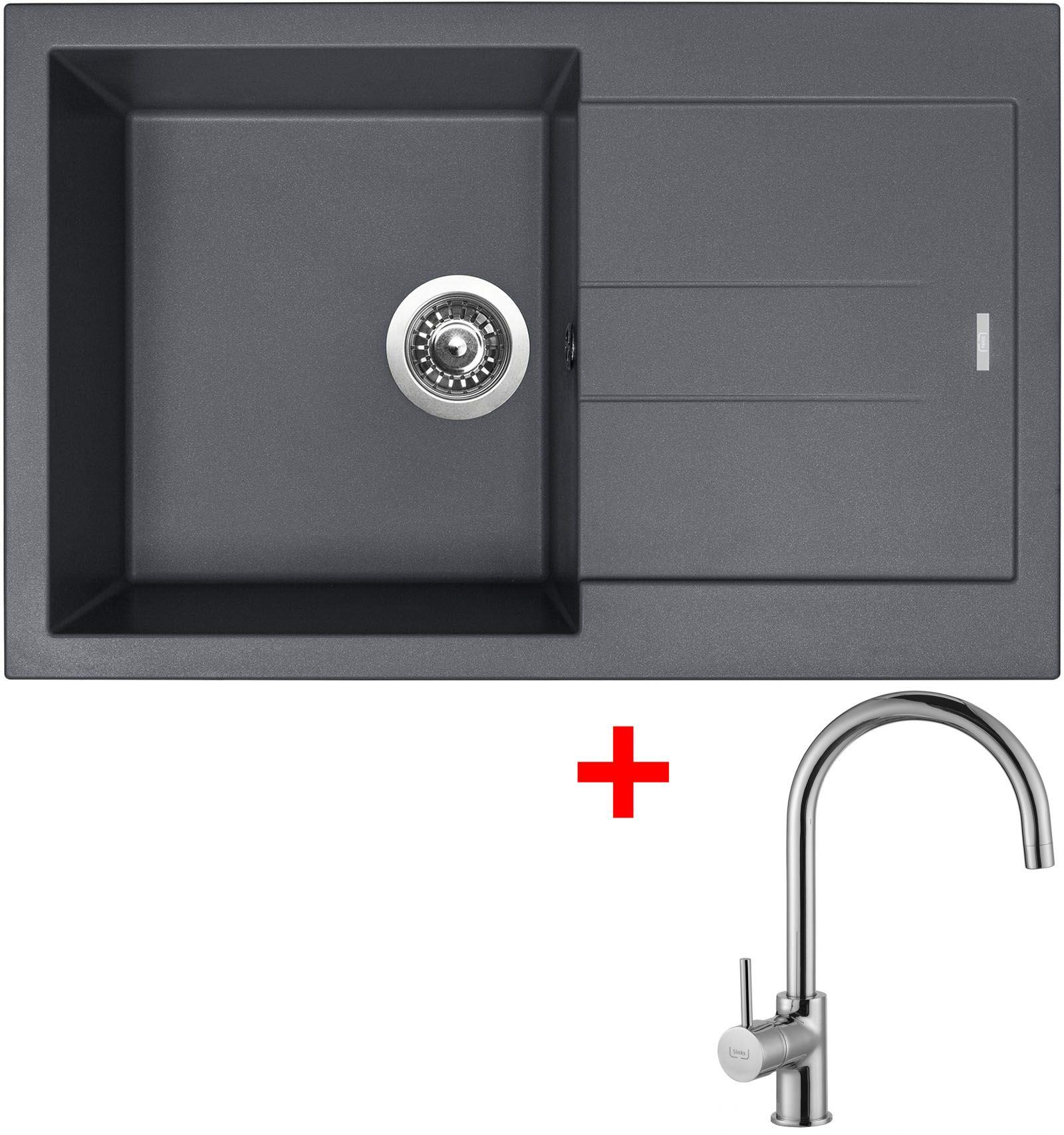 Sinks Amanda 780 Titanium + Vitalia