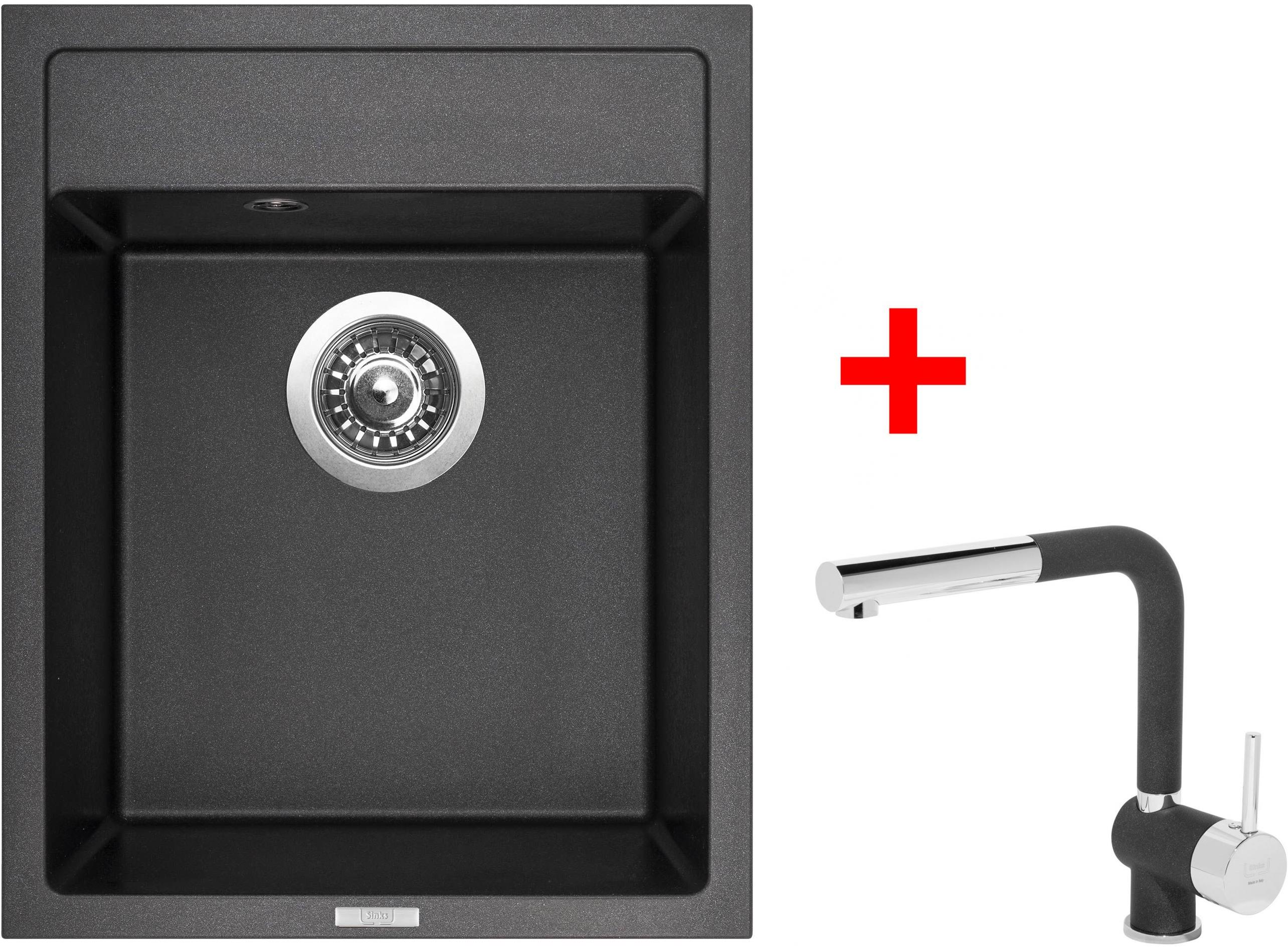 Sinks Classic 400 Metalblack + Mix 3 P GR