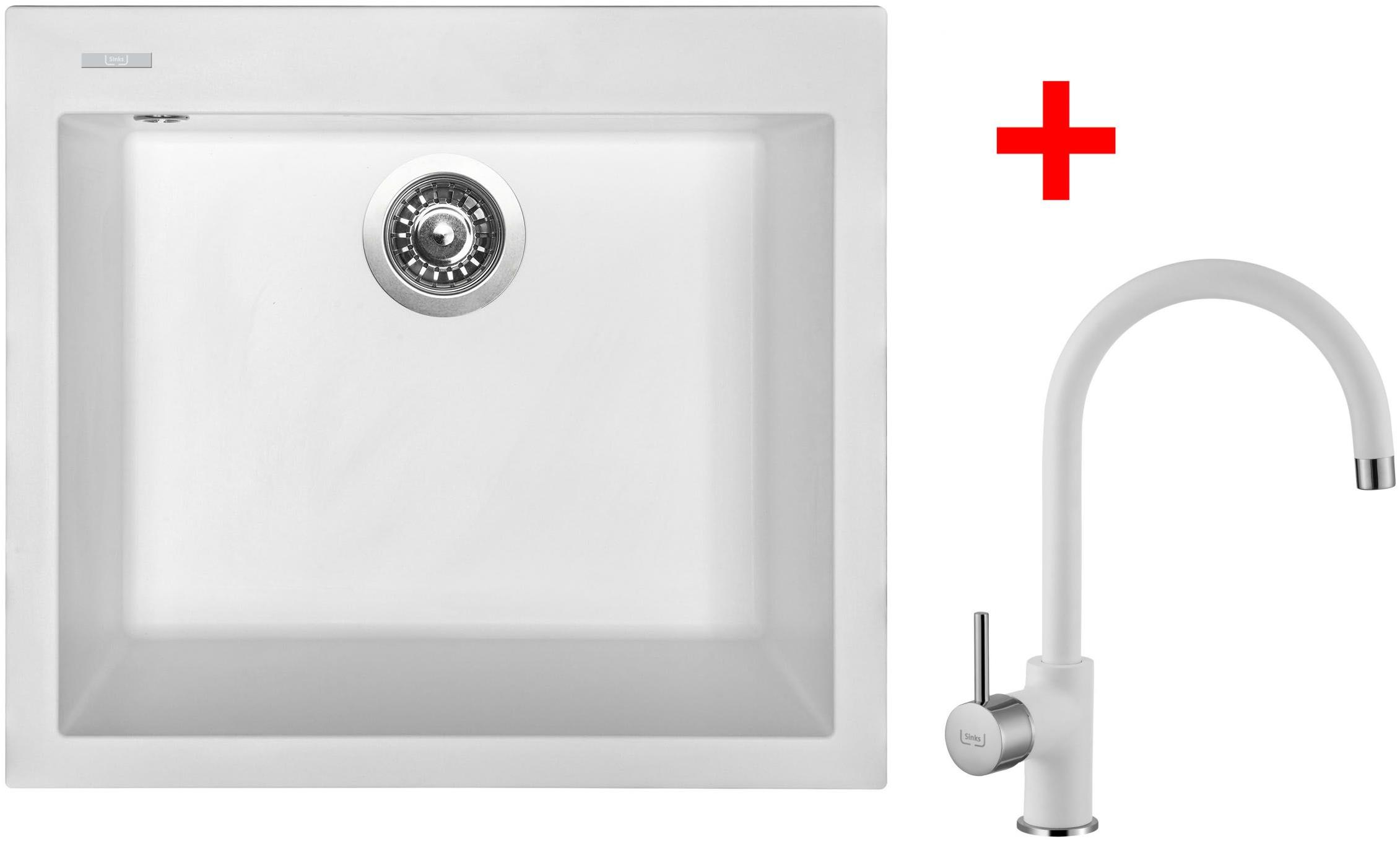 Sinks Cube 560 Milk + Vitalia GR