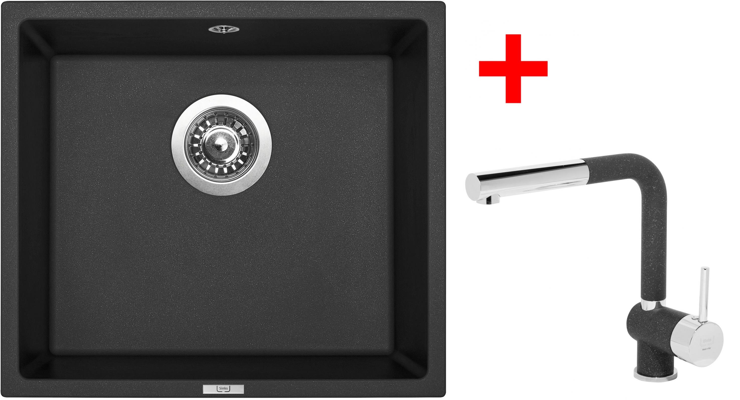Sinks Frame 457 Granblack + Mix 3 P GR
