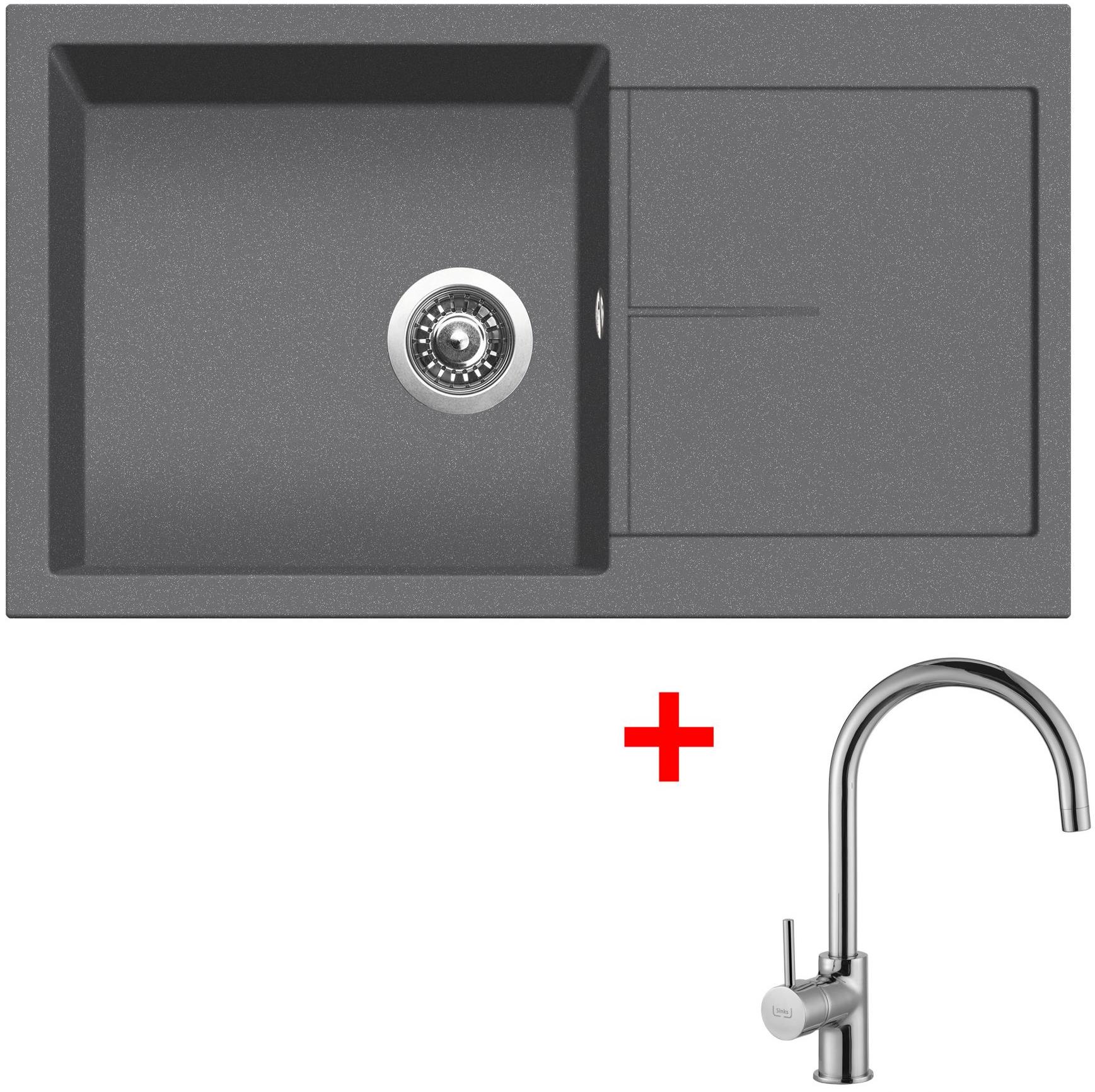 Sinks Infinity 860 Titanium + Vitalia