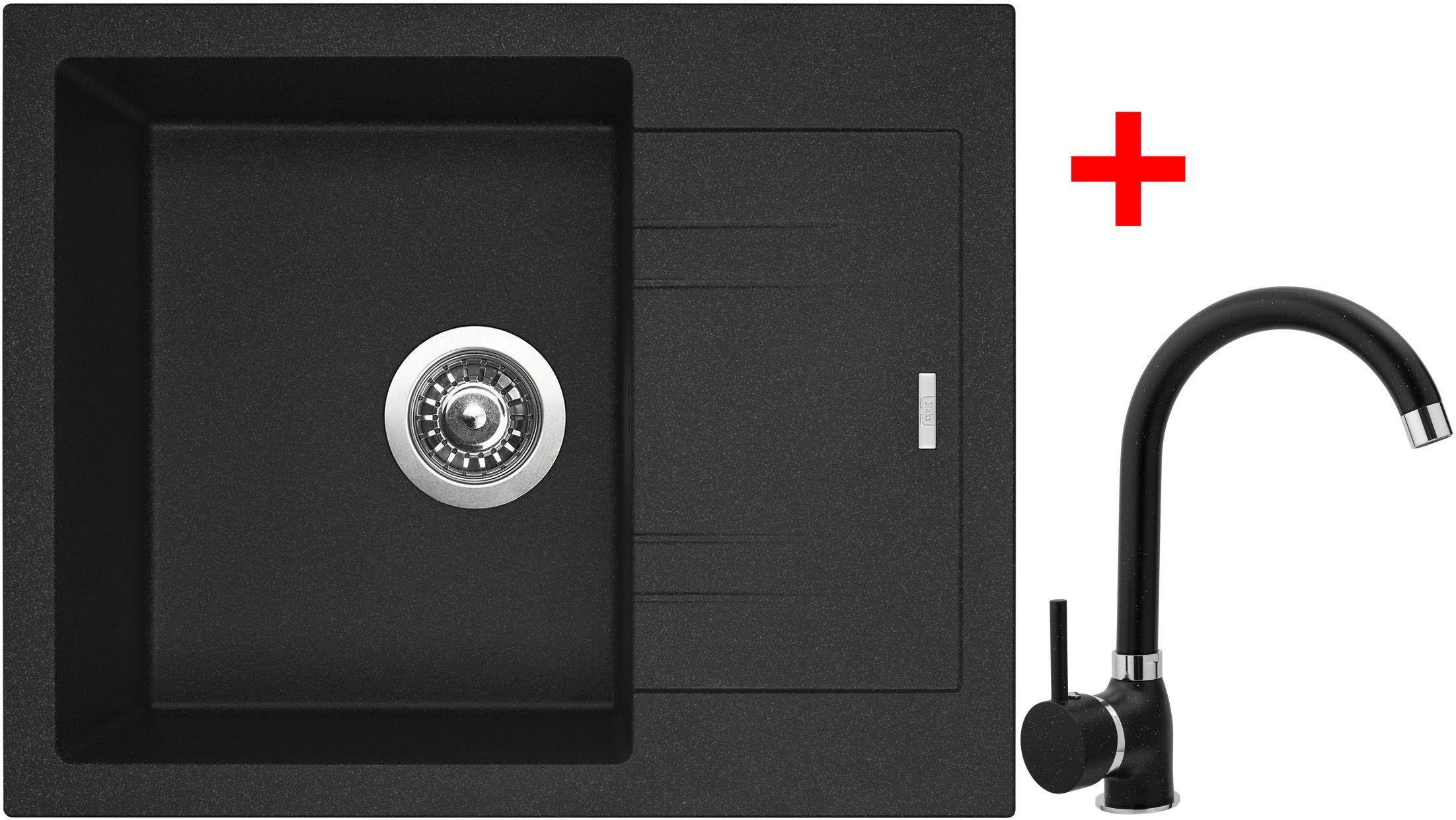 Sinks Linea 600 Granblack + Polo GR