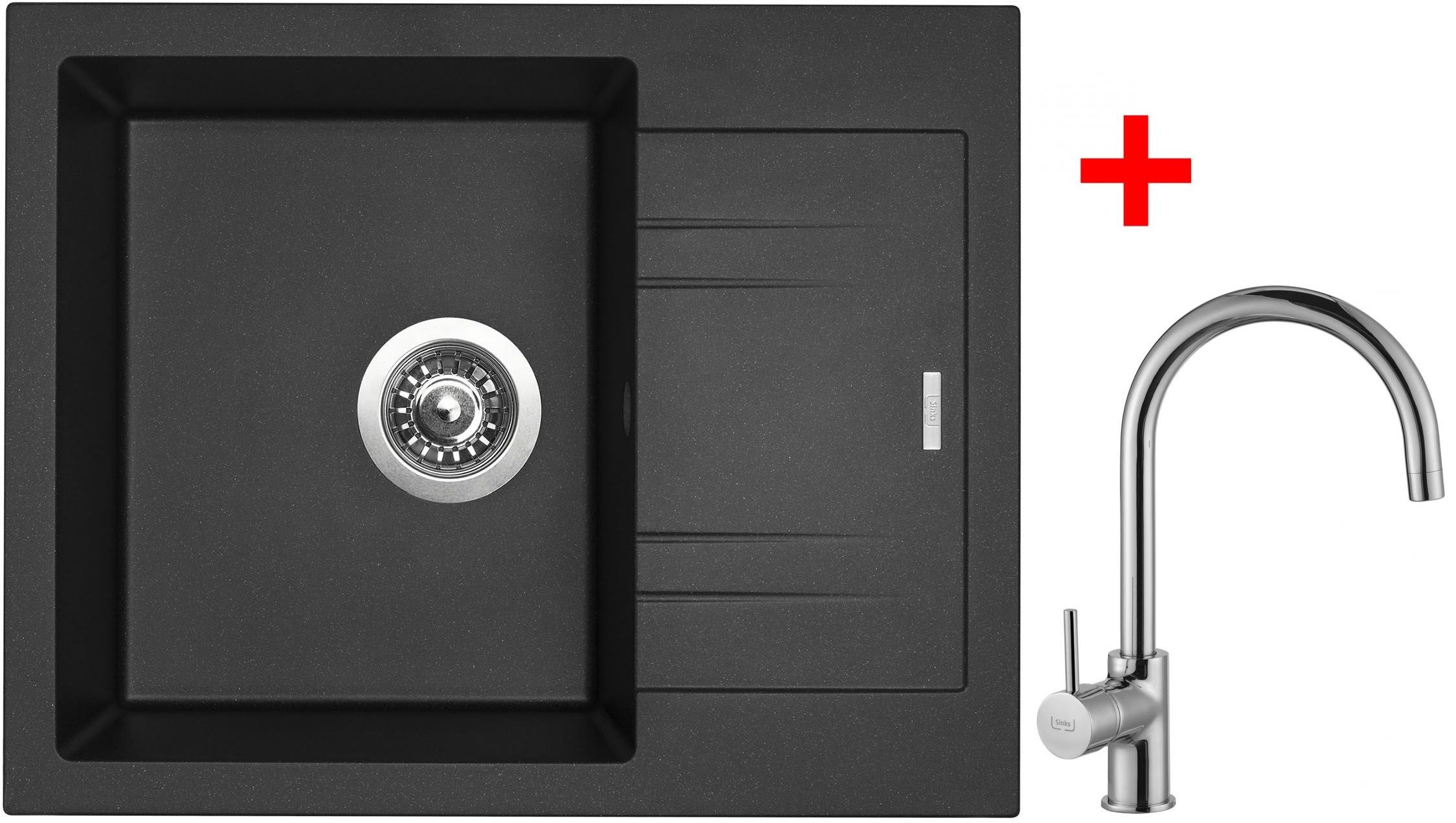 Sinks Linea 600 Metalblack + Vitalia