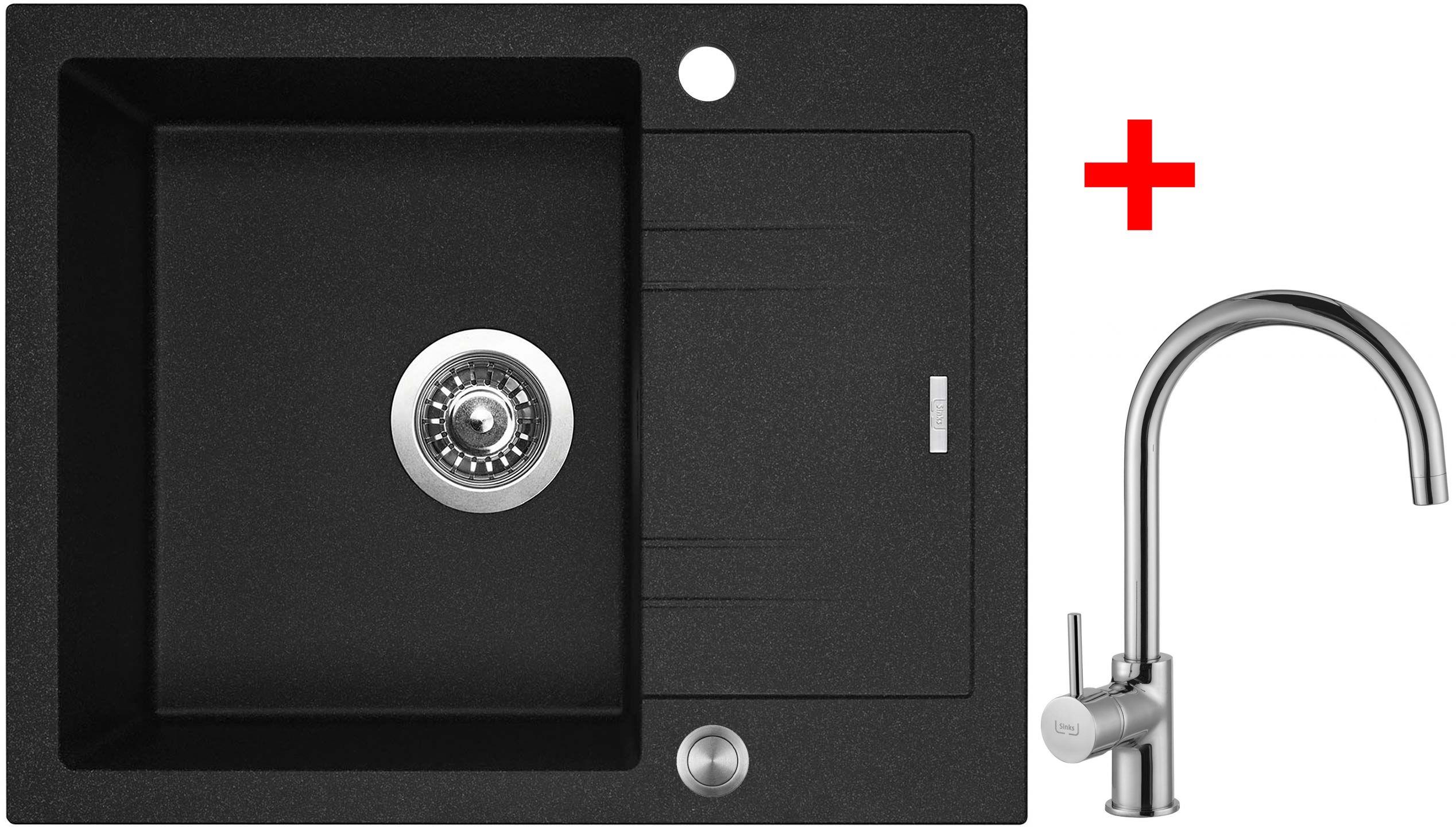 Sinks Linea 600 XC Granblack + Vitalia