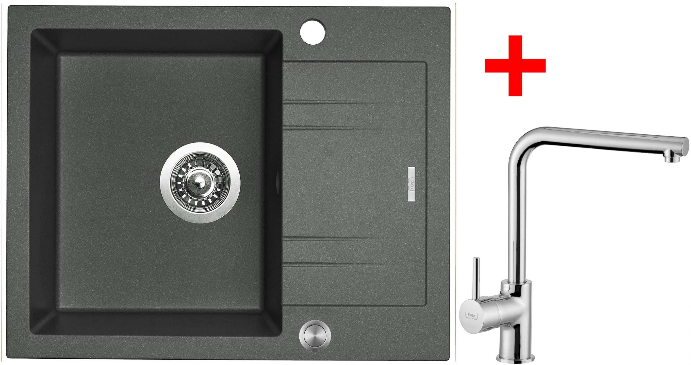 Sinks Linea 600 XC Titanium + Elka