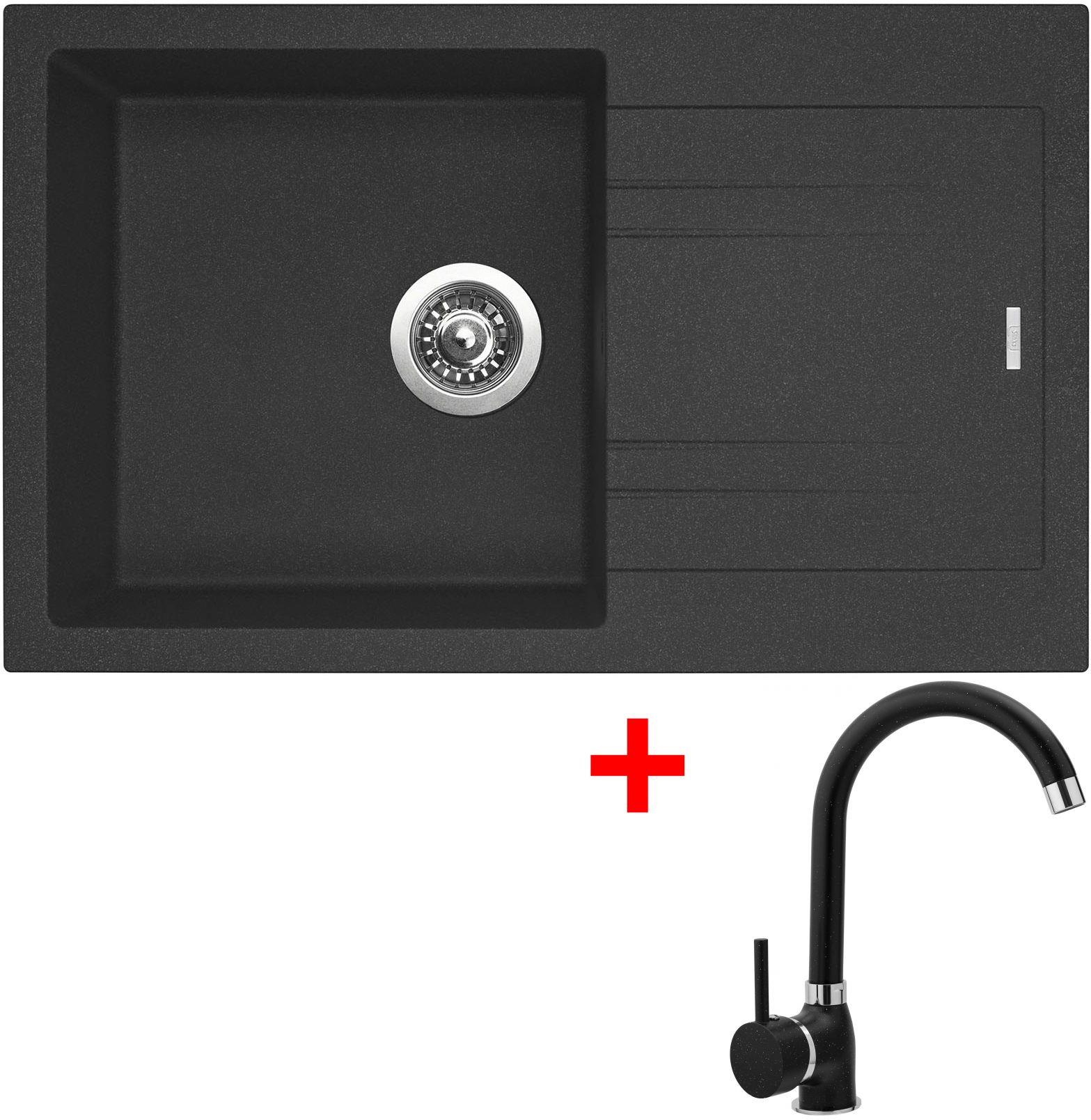 Sinks Linea 780 Granblack + Polo GR
