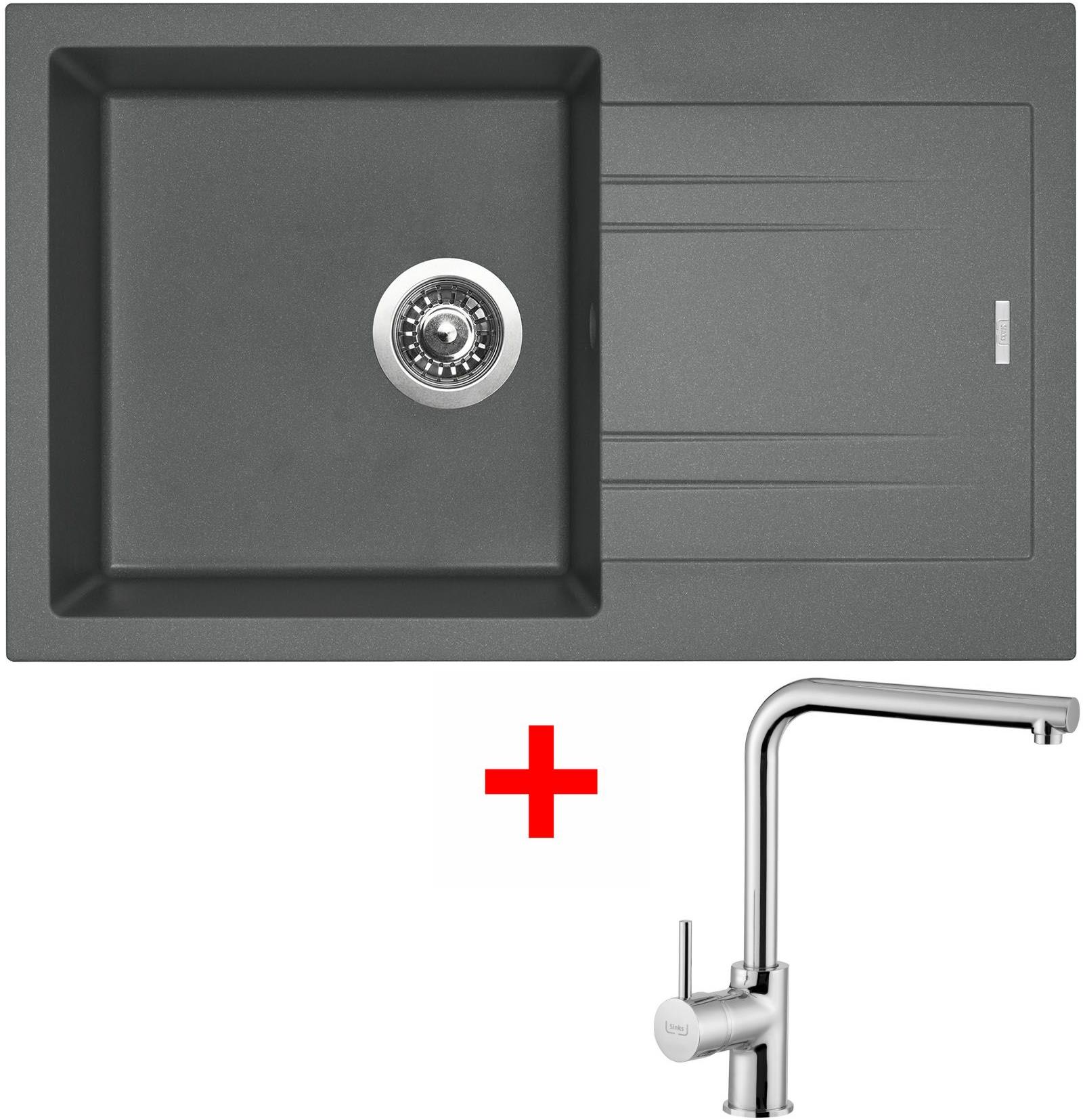 Sinks Linea 780 Titanium + Elka