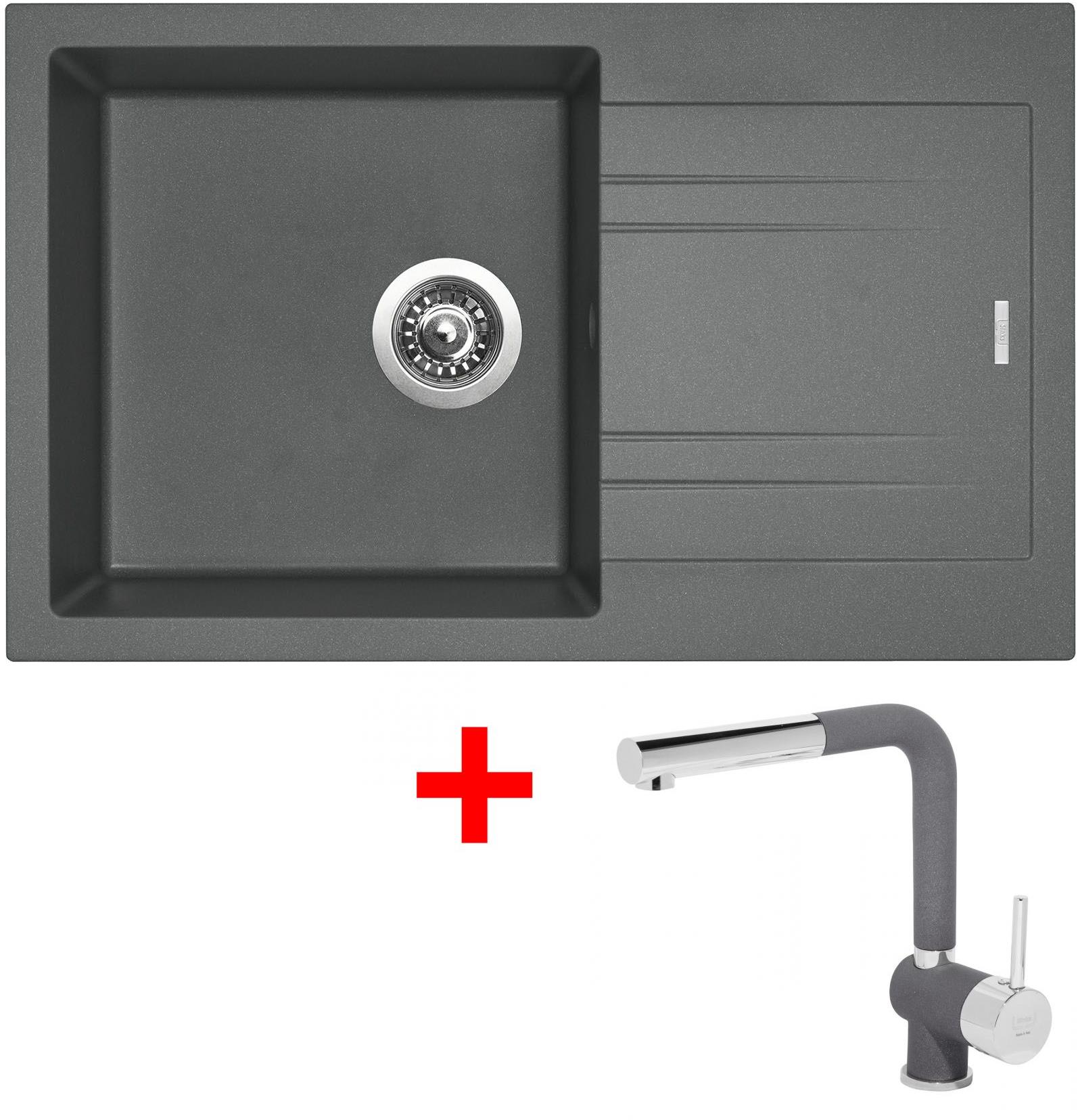 Sinks Linea 780 Titanium + Mix 3 P GR