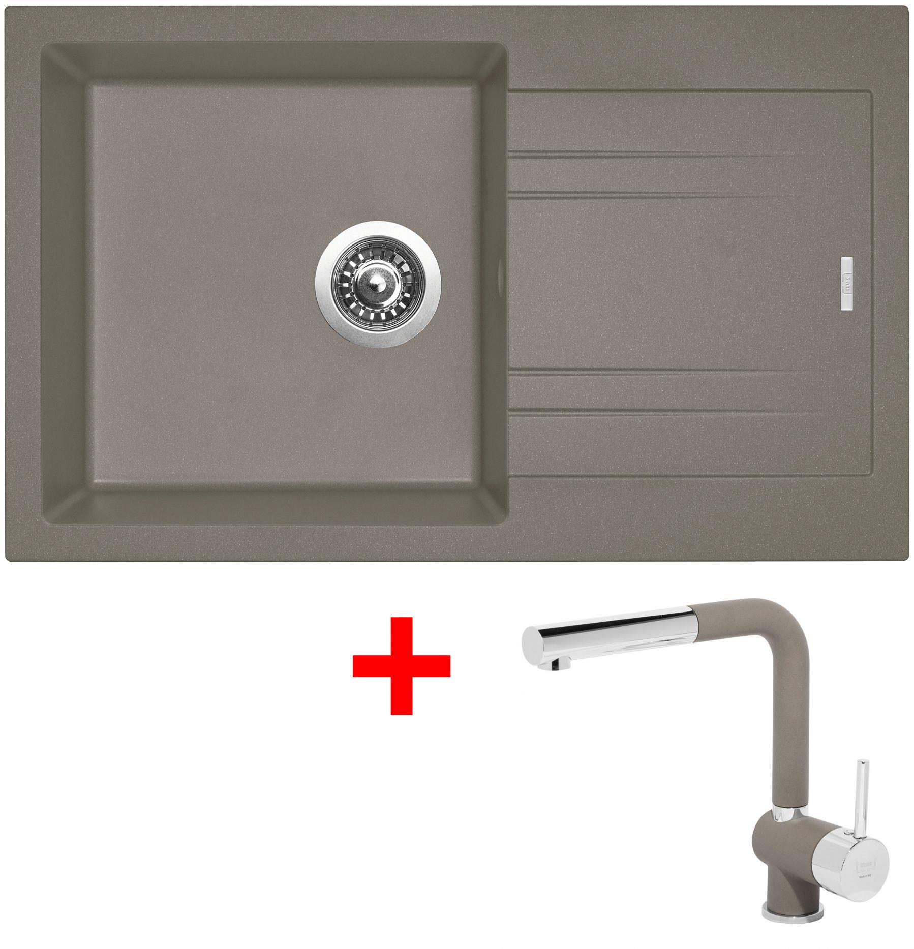 Sinks Linea 780 Truffle + Mix 3 P GR