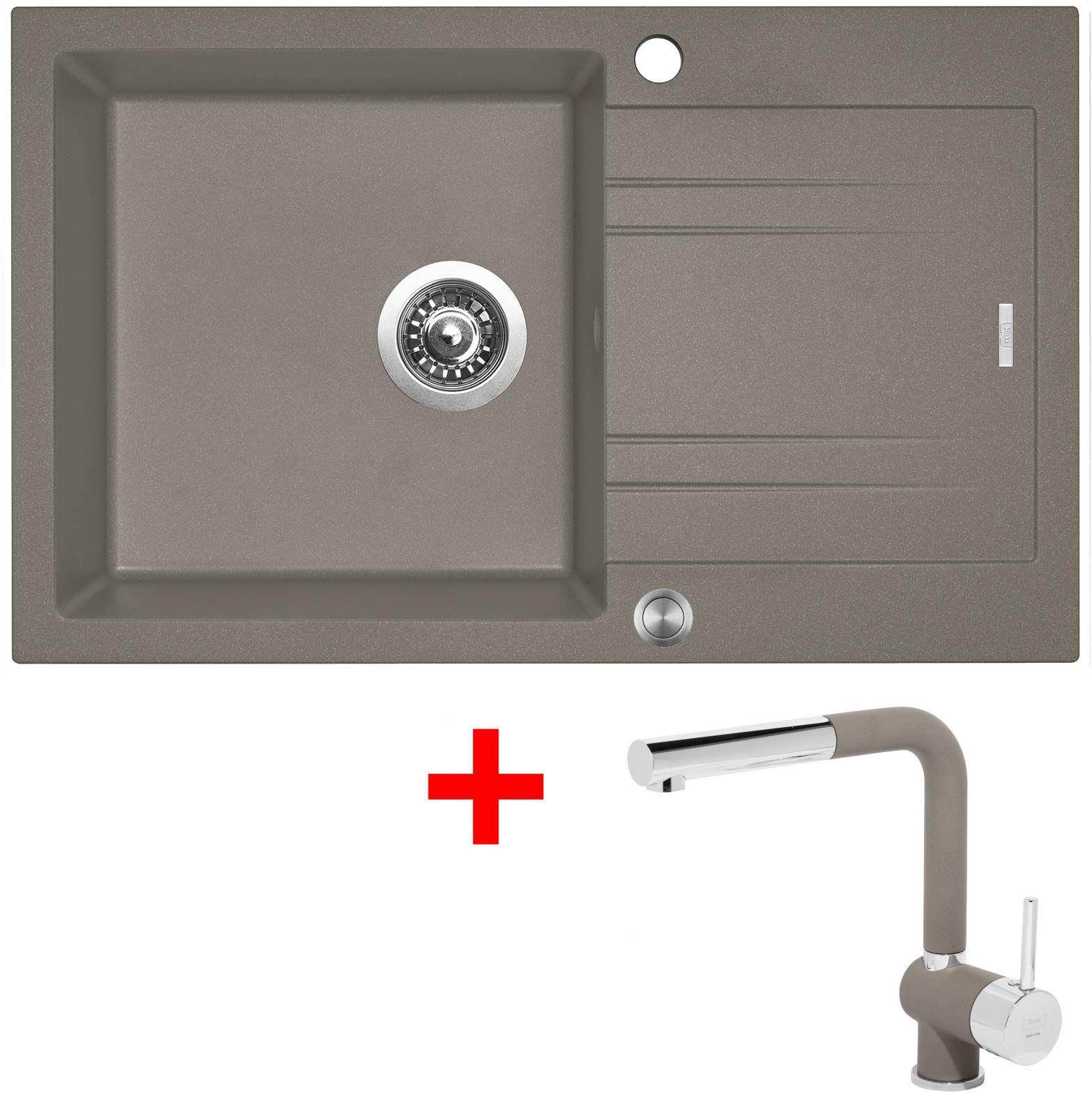 Sinks Linea 780 XC Truffle + Mix 3 P GR