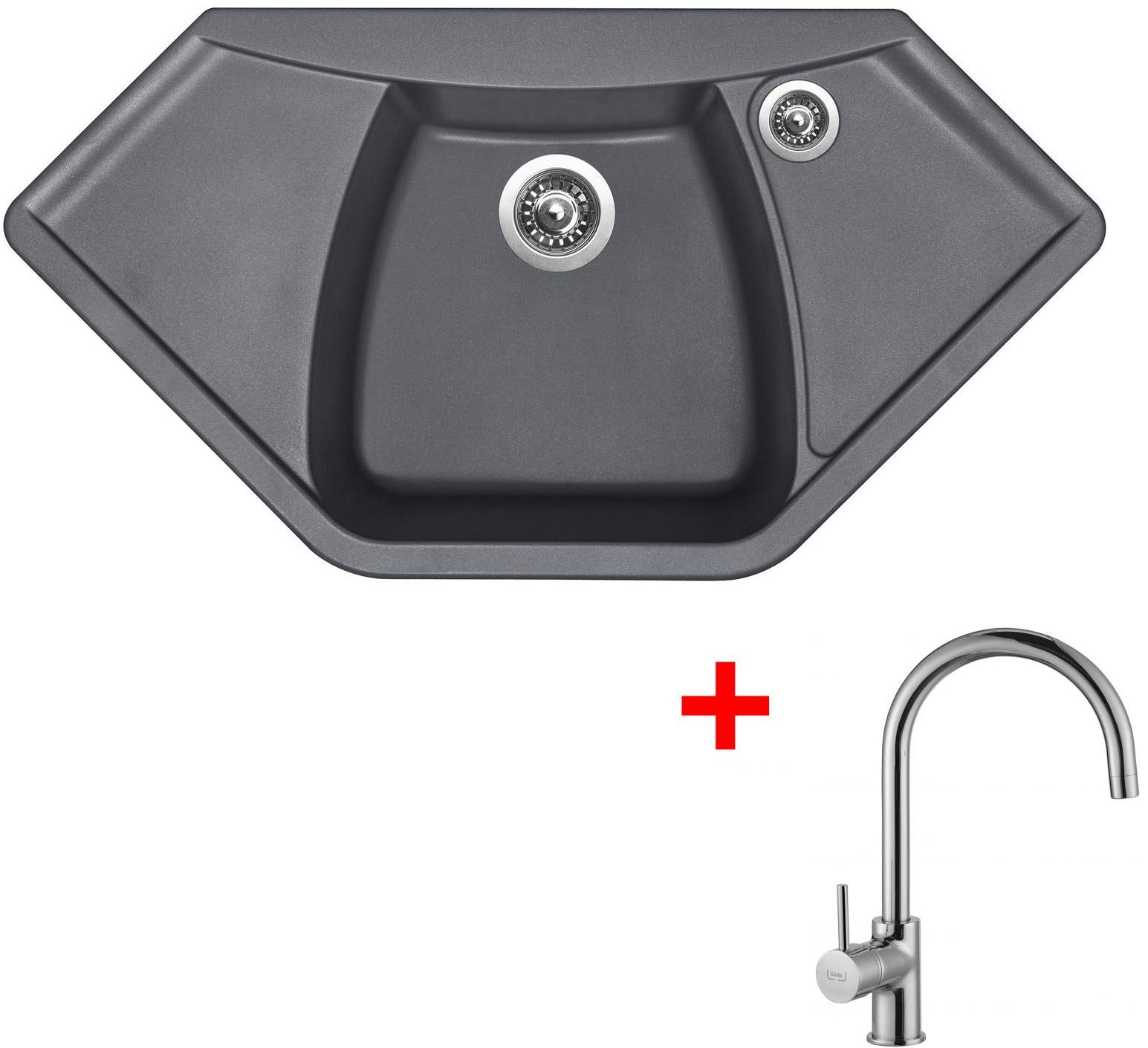 Sinks Naiky 980 Titanium + Vitalia
