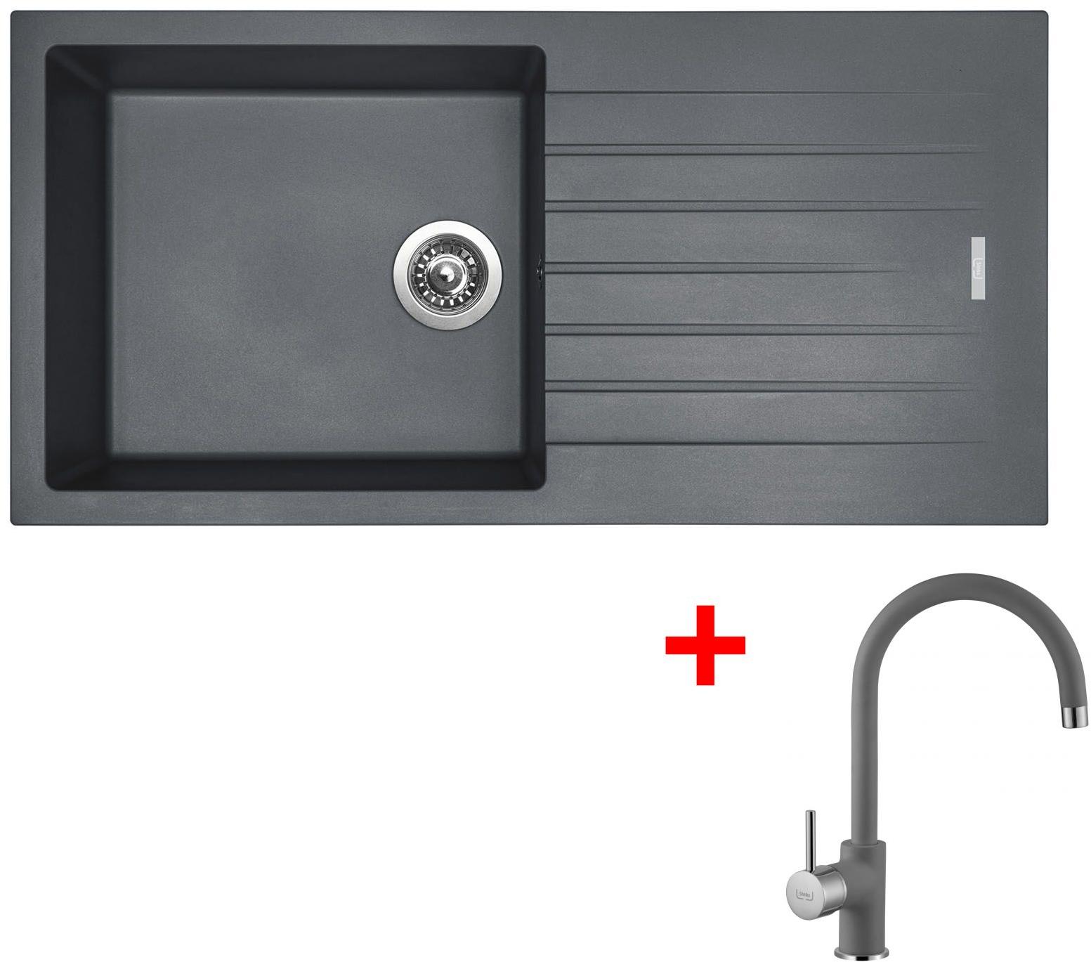 Sinks Perfecto 1000 Titanium + Vitalia GR