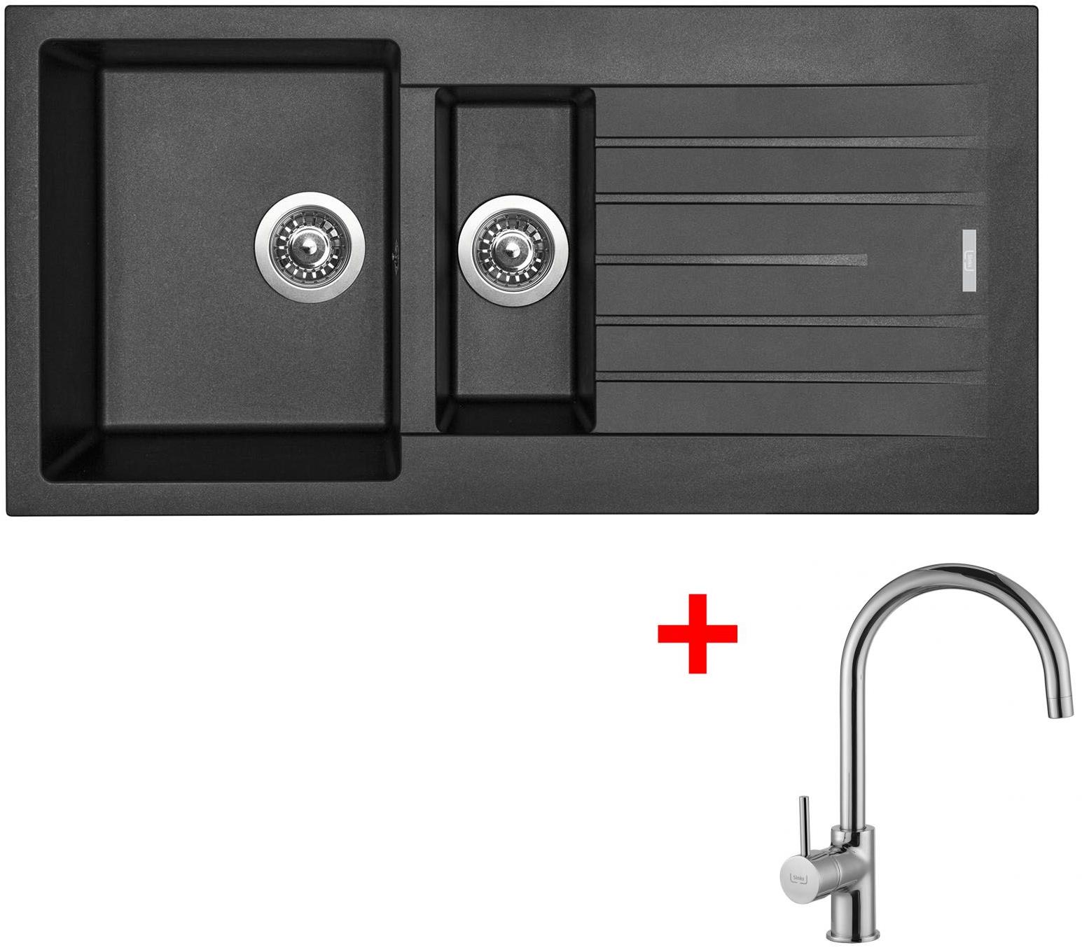 Sinks Perfecto 1000.1 Metalblack + Vitalia