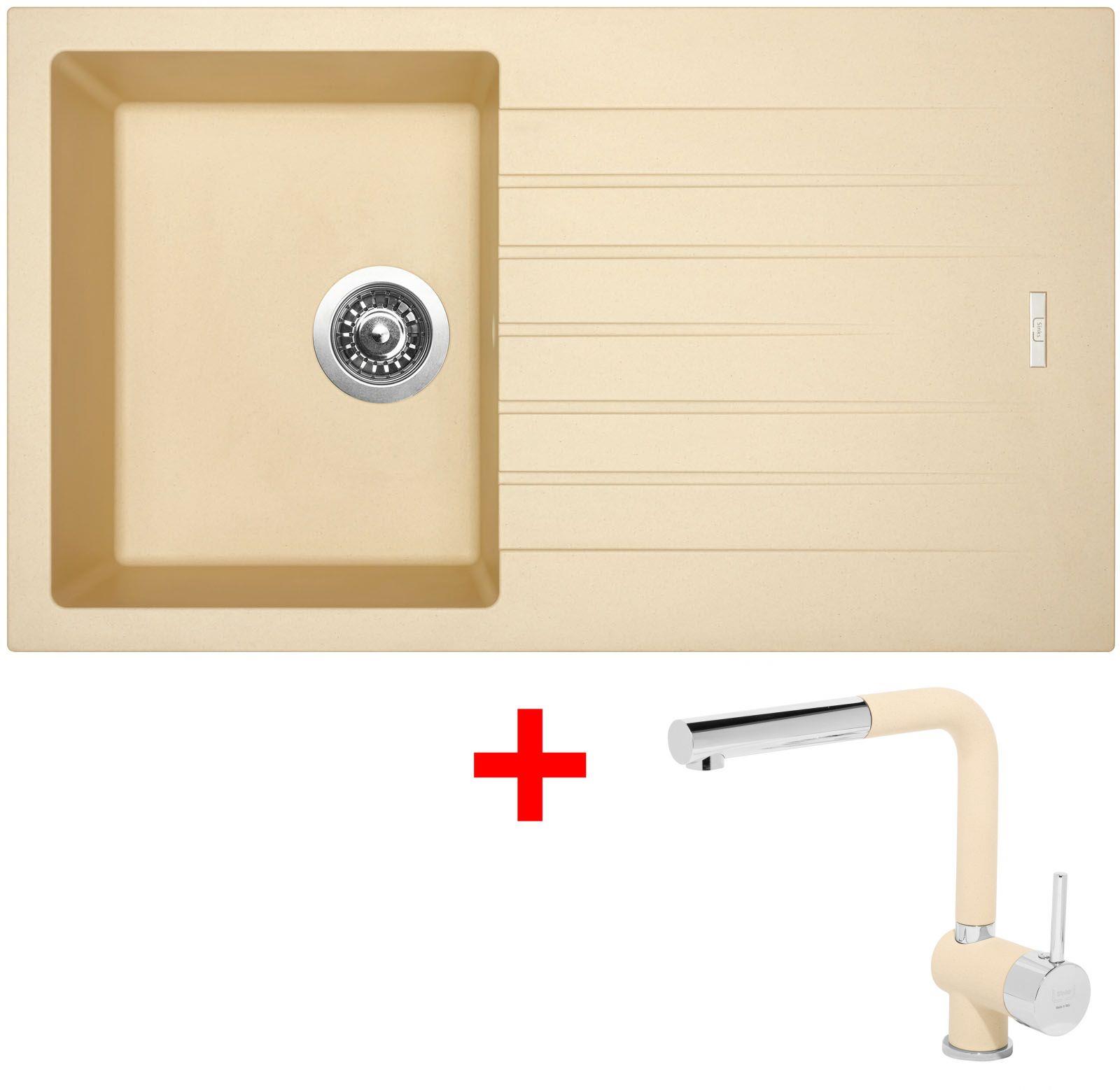 Sinks Perfecto 860 Sahara + Mix 3 P GR