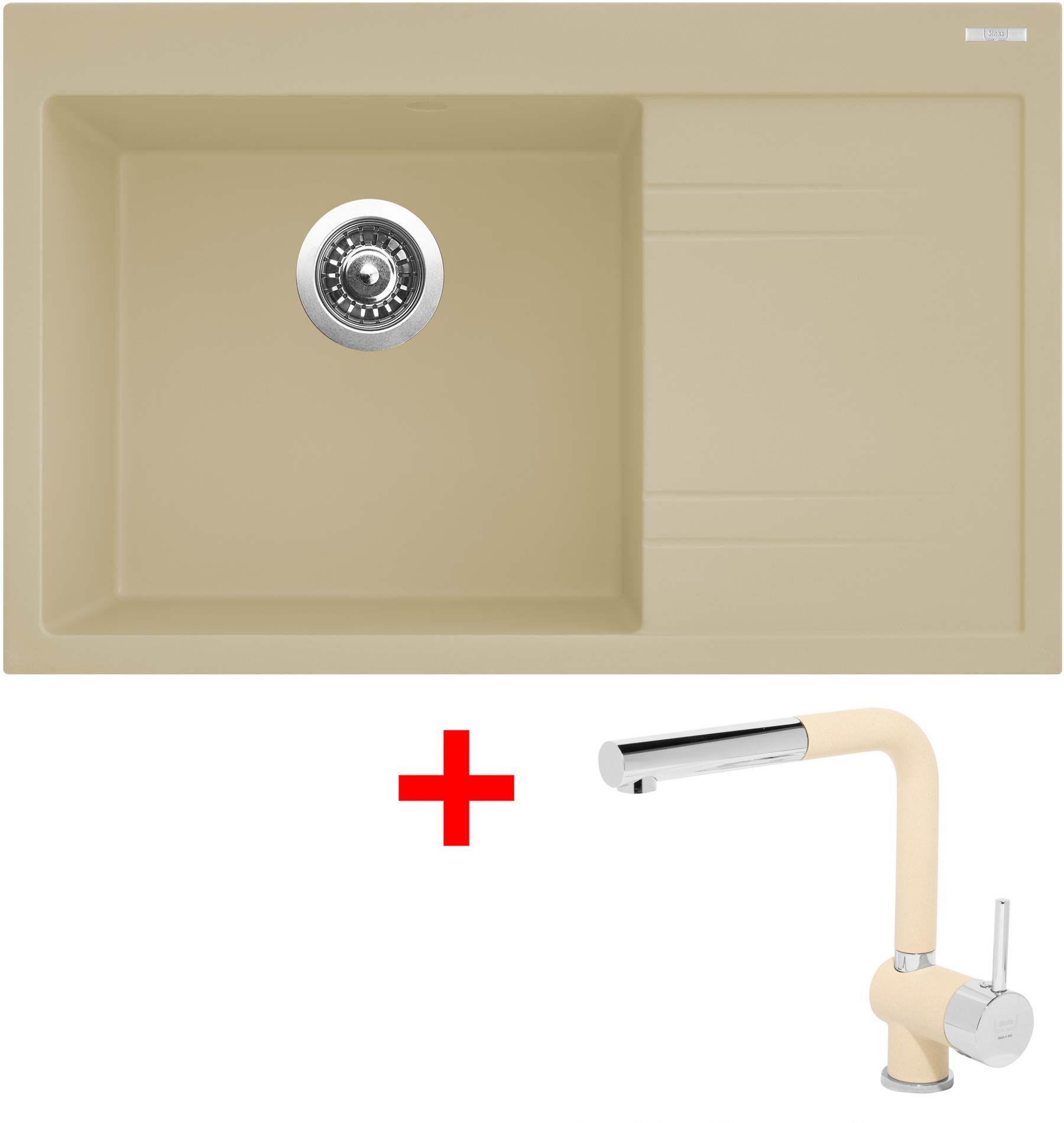 Sinks Rim 780 L Sahara + Mix 3 P GR