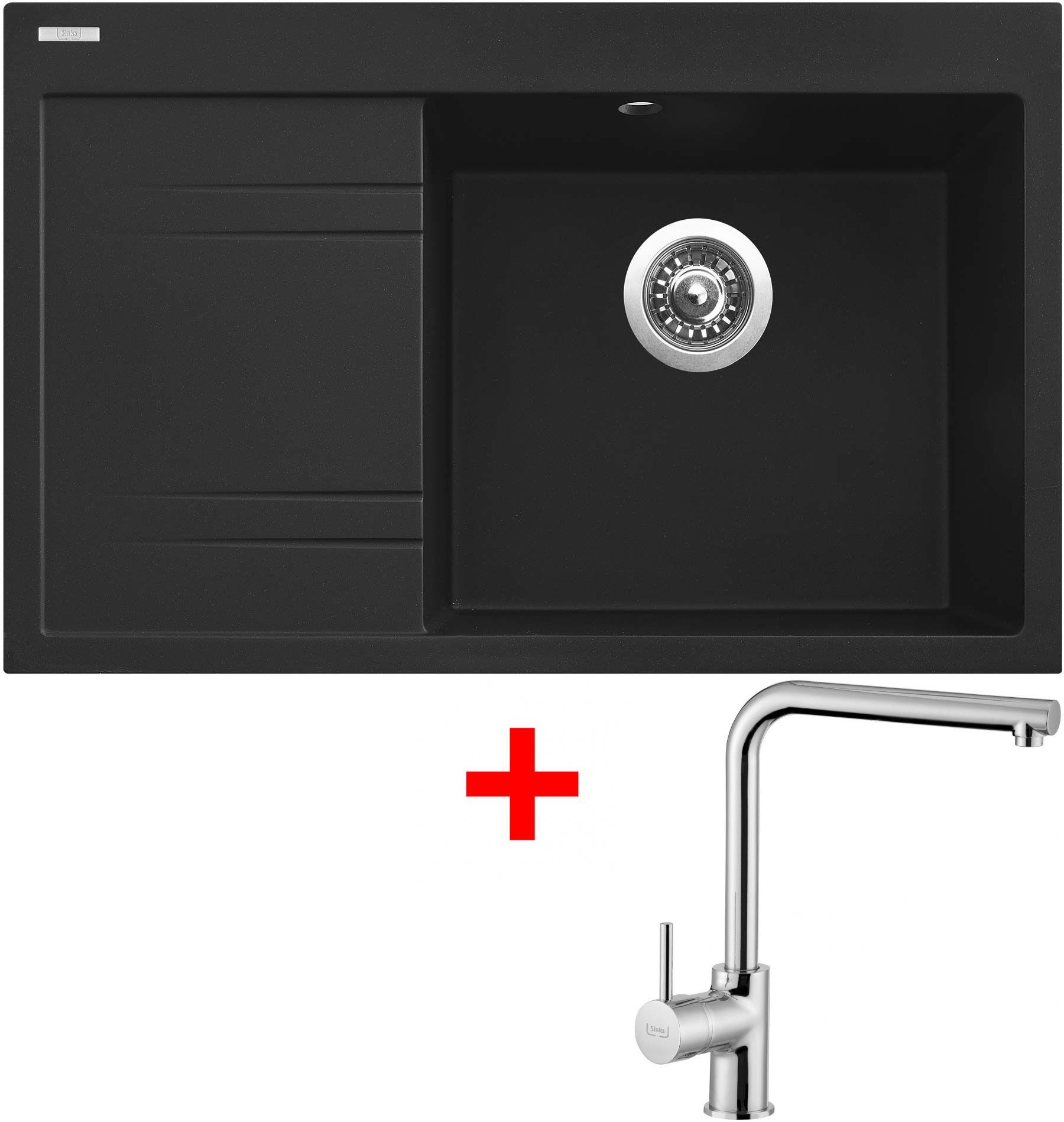 Sinks Rim 780 P Metalblack + Elka