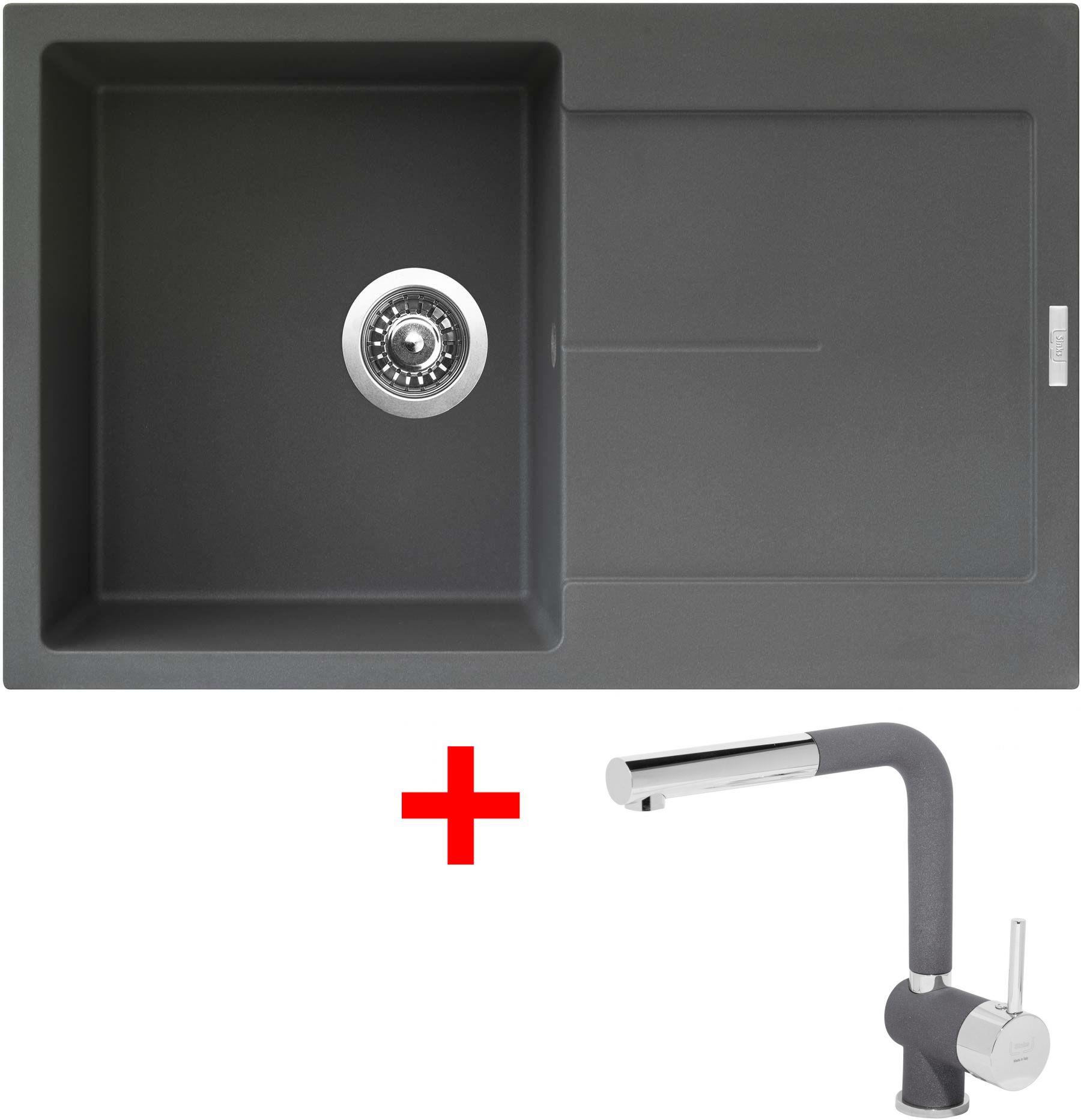 Sinks Ultima 790 Titanium + Mix 3 P GR
