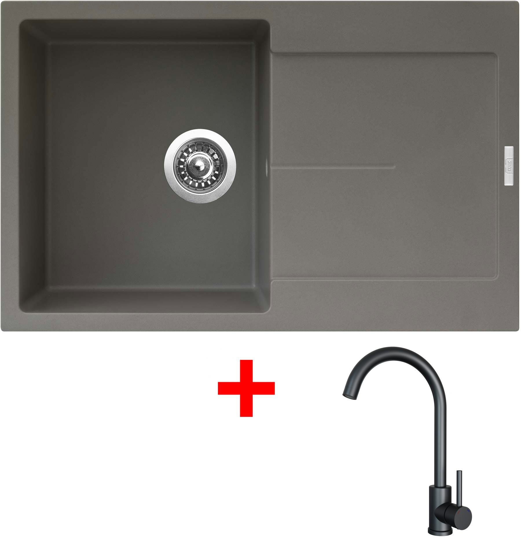 Sinks ULTIMA 790 Truffle + ARCO černá matná
