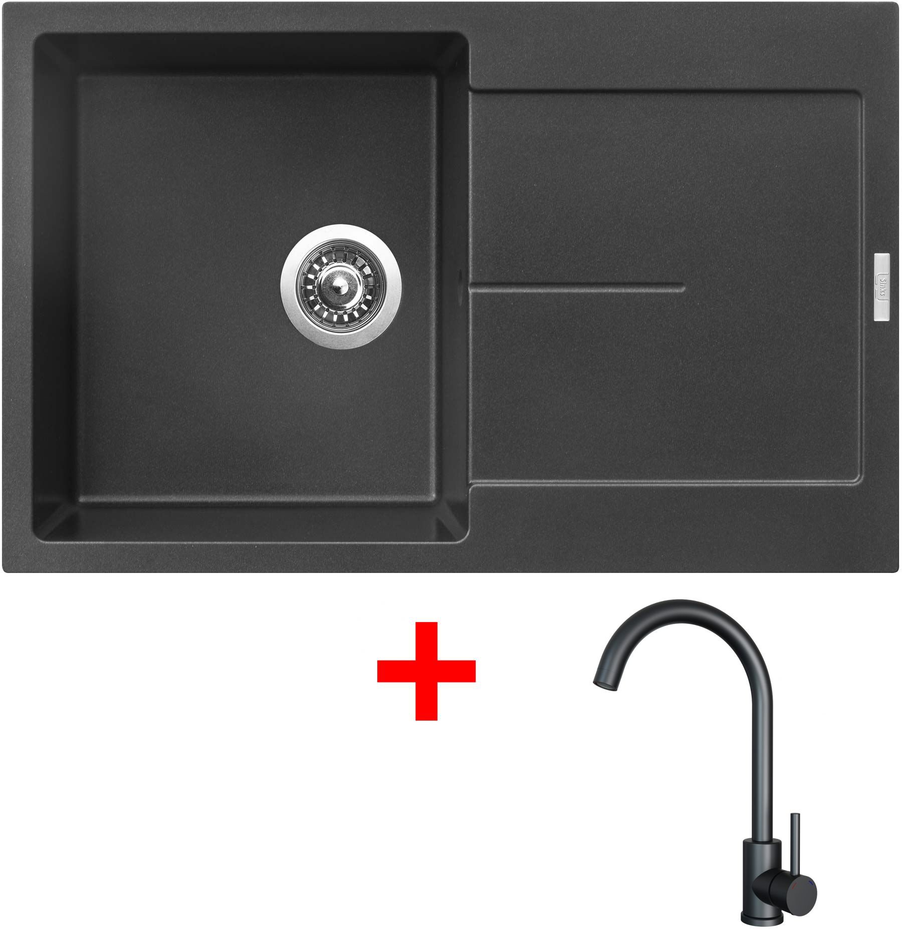 Sinks ULTIMA 790 Metalblack + ARCO černá matná