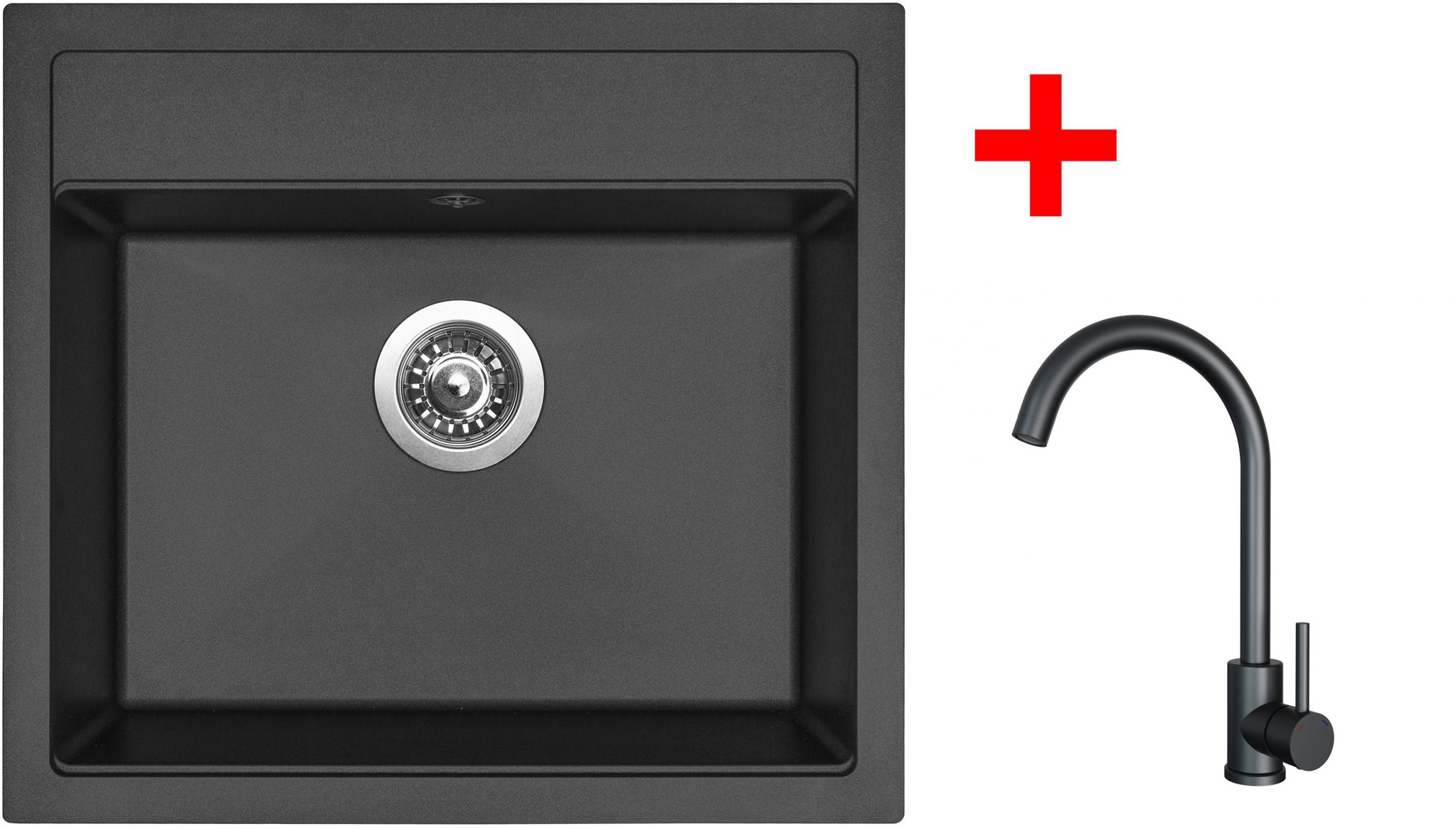 Sinks Solo 560 Pureblack + Arco černý matný