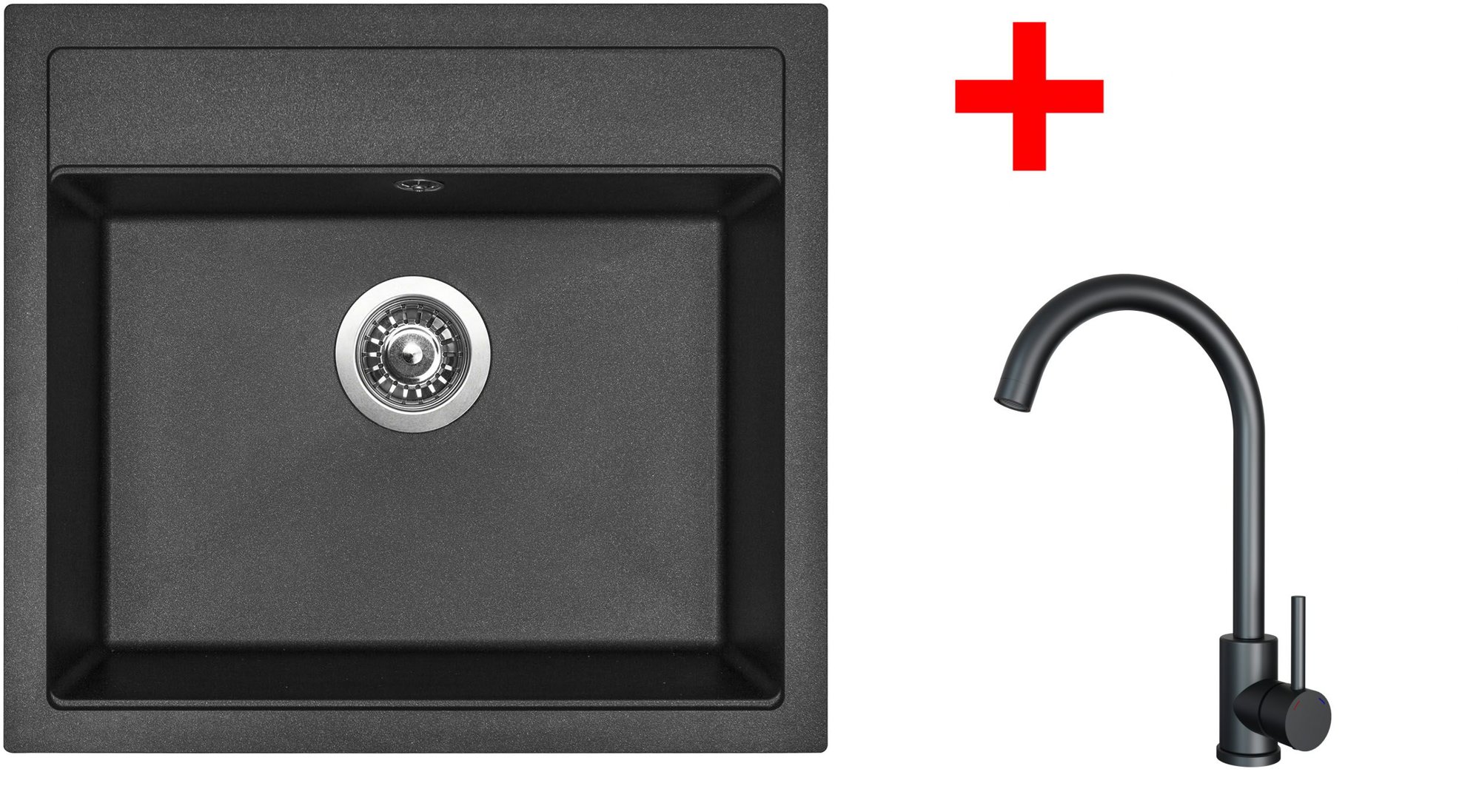 Sinks Solo 560 Metalblack + Arco černý matný