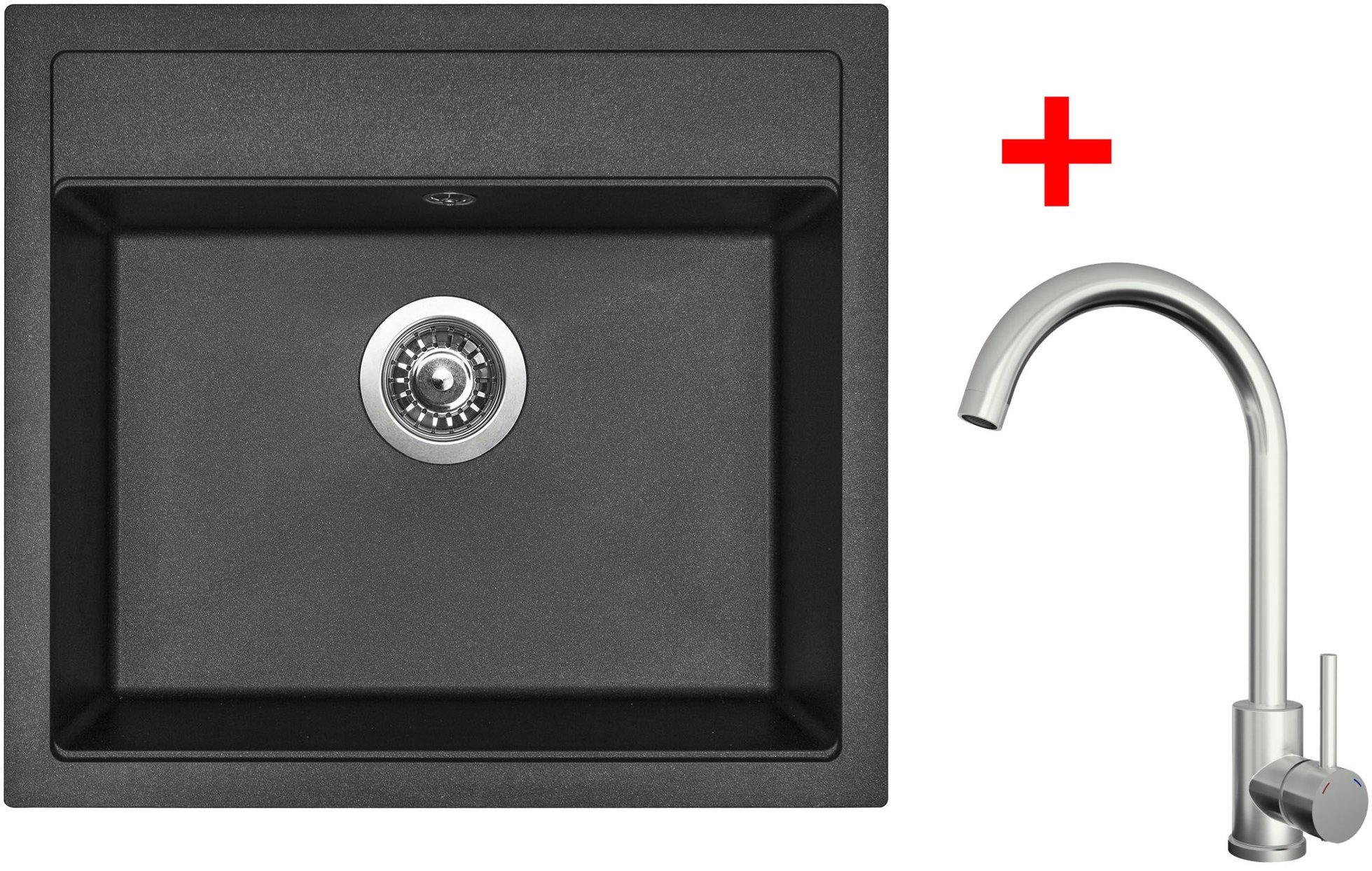 Sinks Solo 560 Metalblack + Arco celonerezový