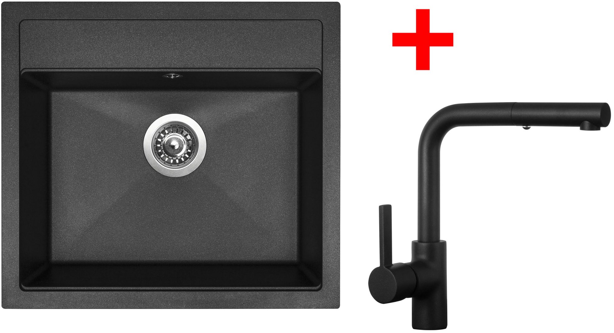 Sinks Solo 560 Granblack + Enigma S černý matný