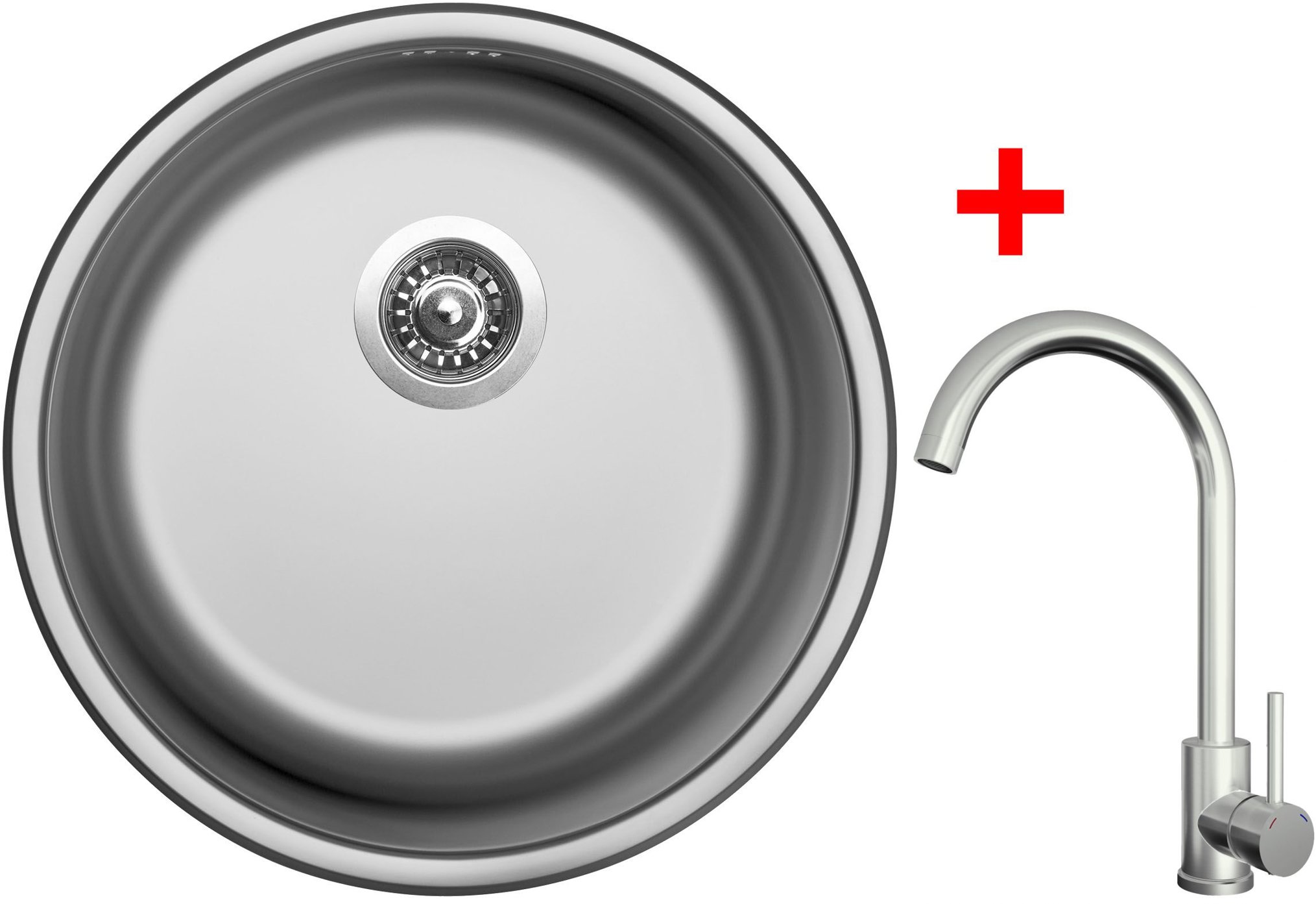 Sinks ROUND 450 + ARCO celonerezová