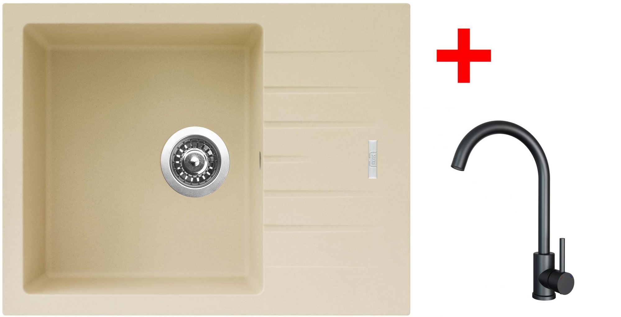 Sinks Perfecto 650 Sahara + Arco černý matný