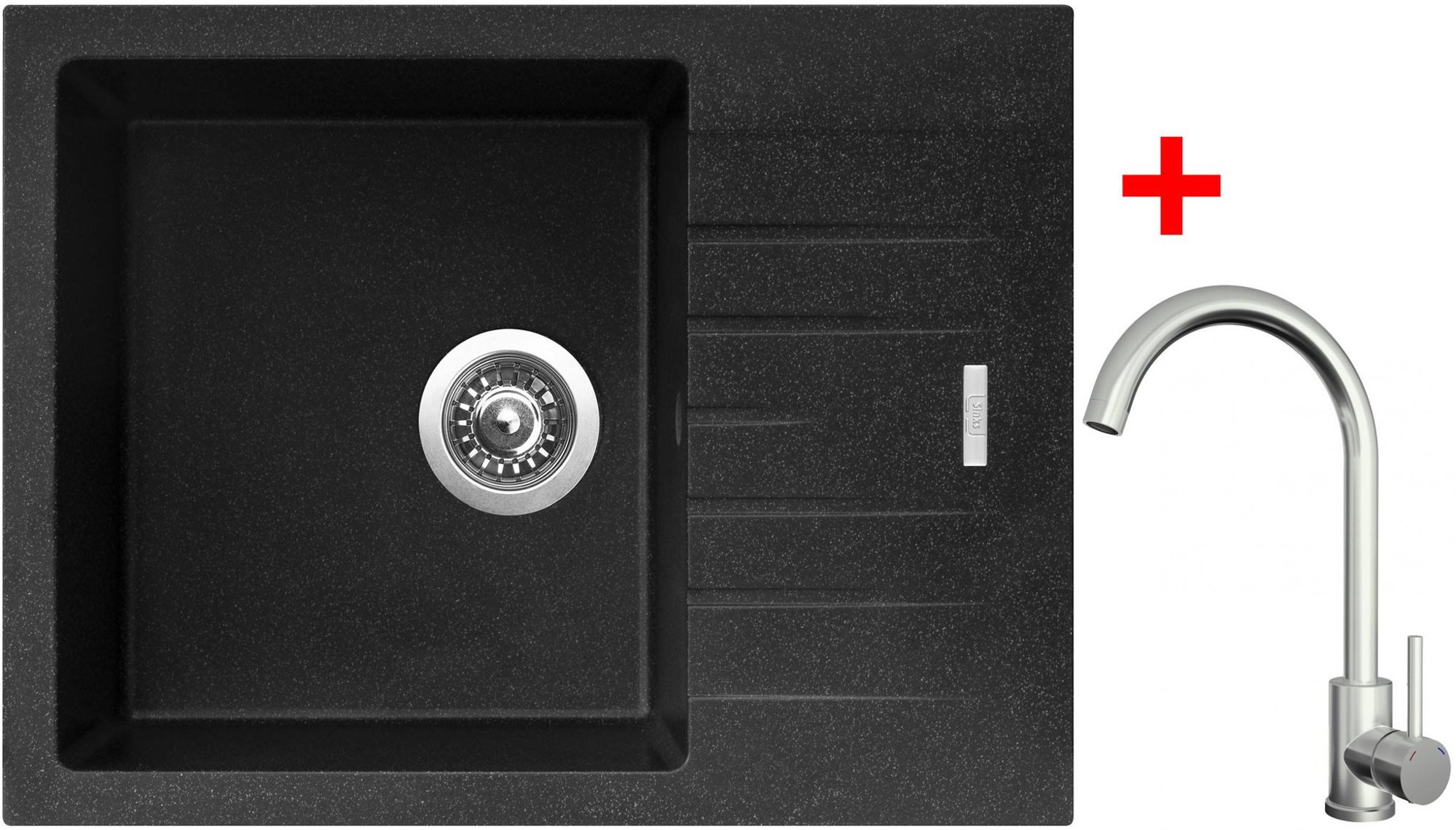 Sinks Perfecto 650 Granblack + Arco celonerezový
