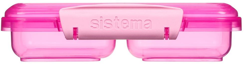 Sistema Krabička na svačinu se 2 oddíly 350 ml, růžová
