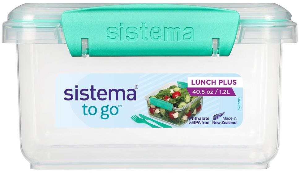 Sistema Krabička na oběd s příborem 1,2 l, mátová