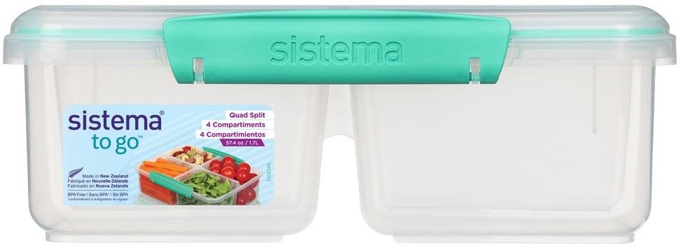 Sistema Čtyřkomorová krabička 1,7 l, mátová