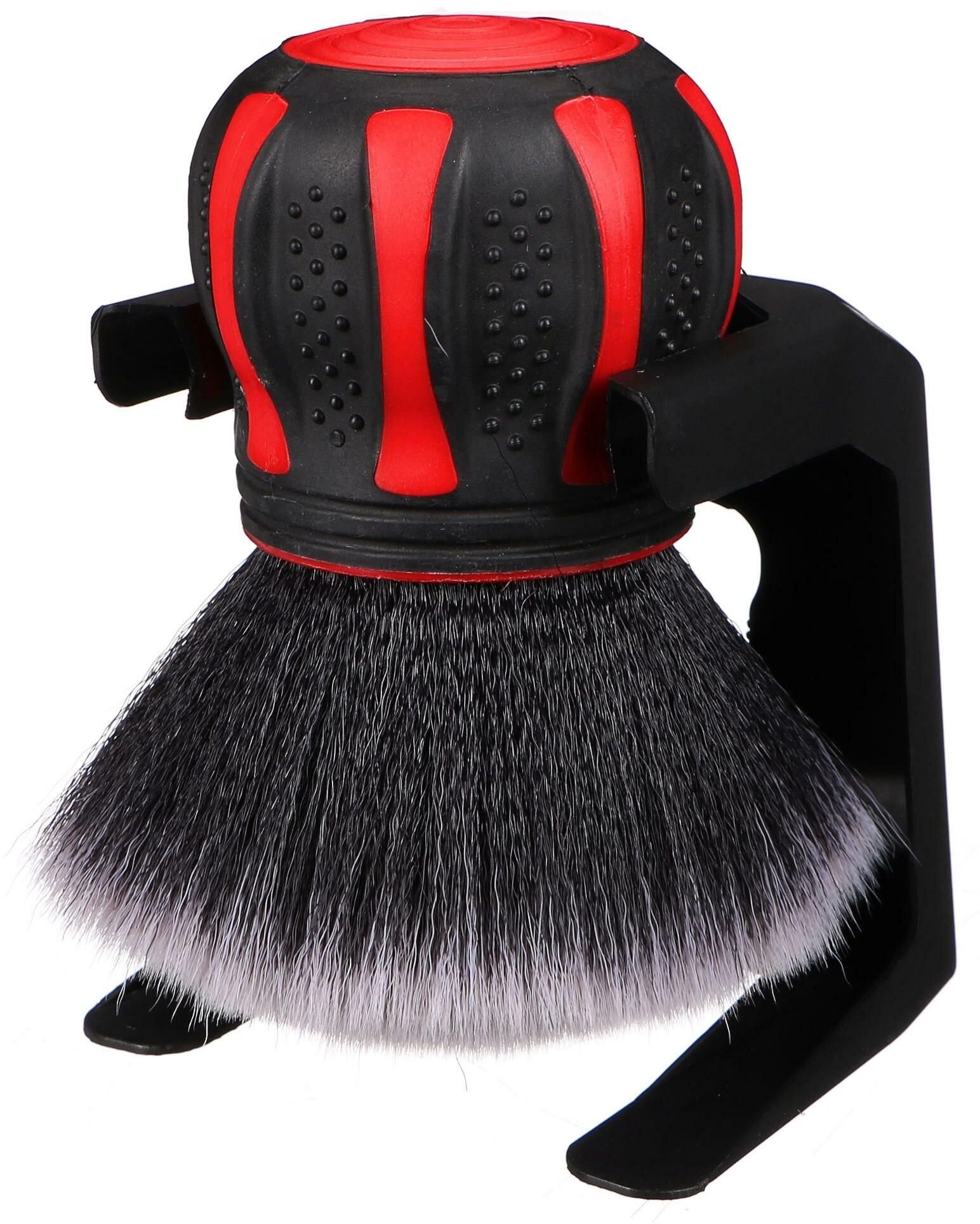 SIXTOL Velký precizní štětec s kulovou rukojetí a stojánkem CAR DETAILING BRUSH BALL