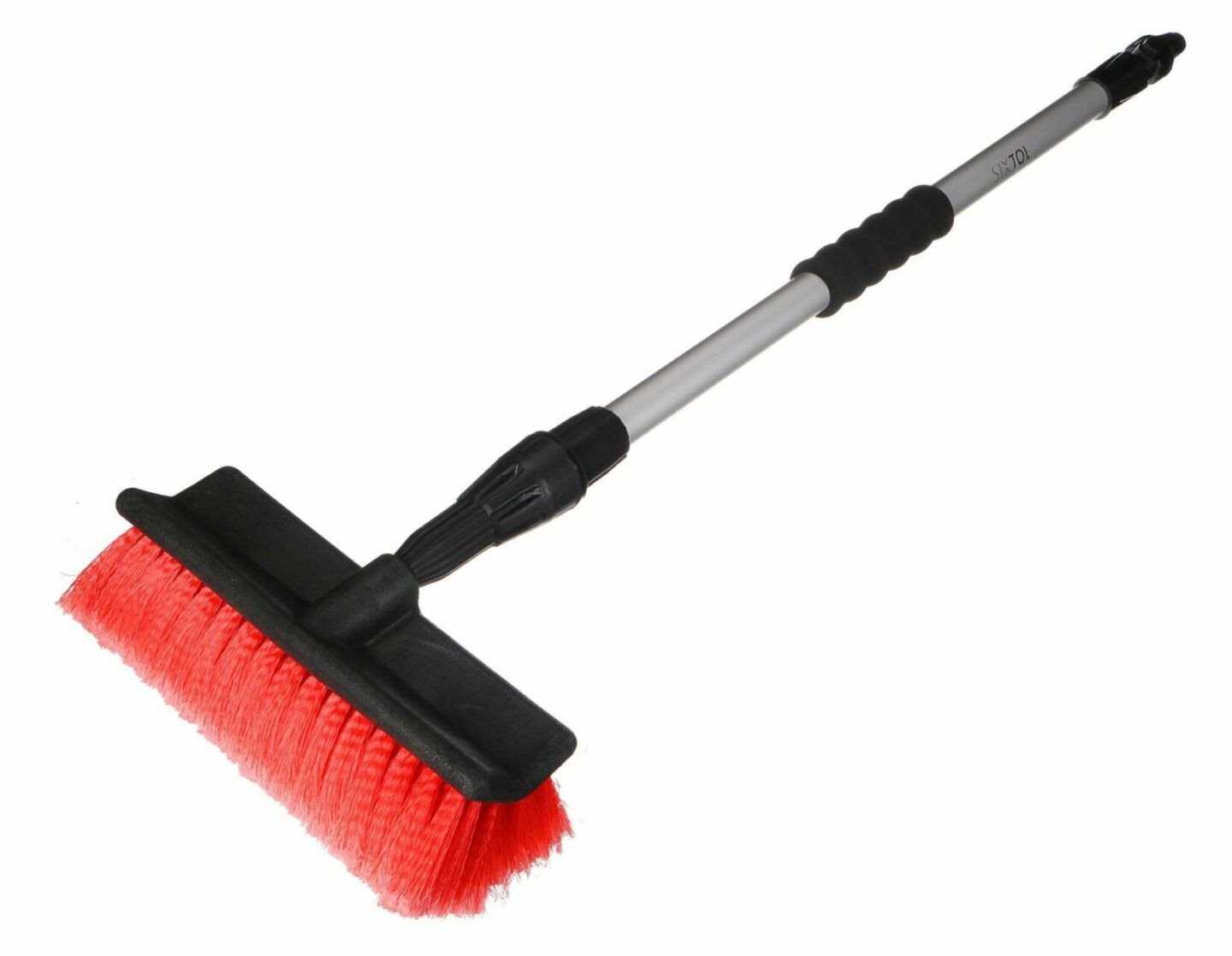 SIXTOL Teleskopický průtokový kartáč na mytí auta CAR DETAILING WASH BRUSH 1, 70 - 120 cm