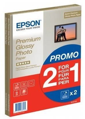 Epson Premium Glossy Photo A4 15 list + druhé balení papíru zdarma