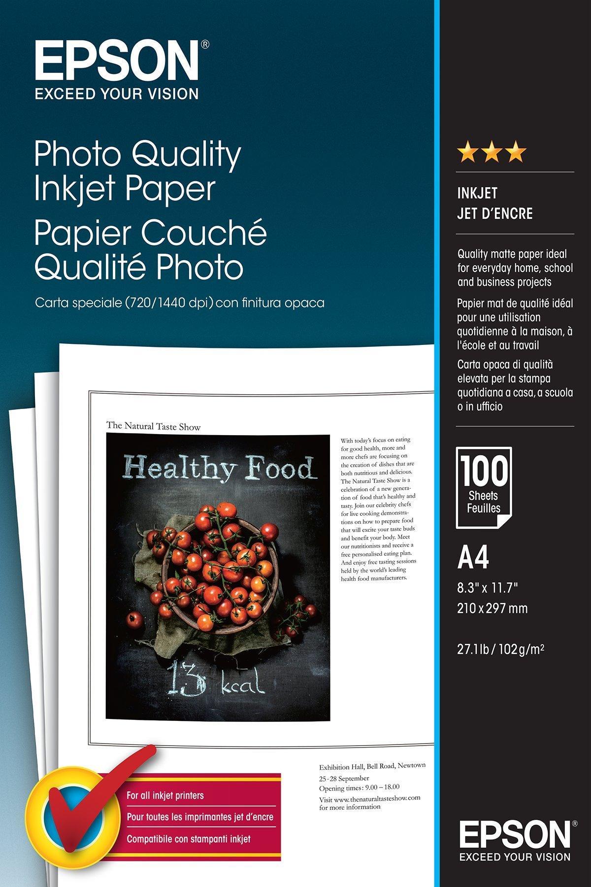 Epson Photo Quality Inkjet Paper - A4 - 100 listů
