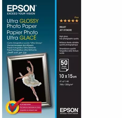 Epson Ultra Glossy Photo Paper - 10x15cm - 50 listů