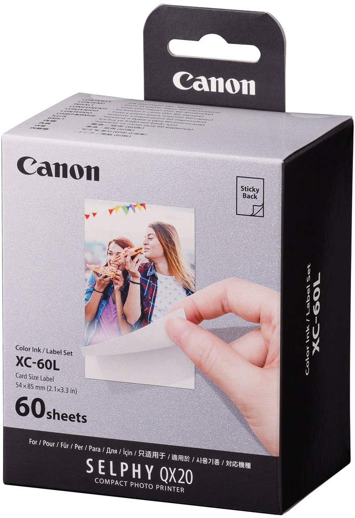 Kvalitní inkousty Canon Colour Ink Label Set XC-60L pro tisk etiket a štítků.