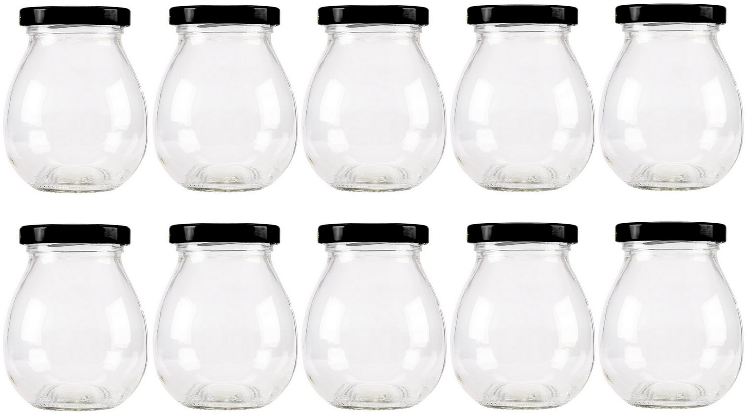 DuraHome Sklenice zavařovací 245 ml s víčkem 58, 10 ks