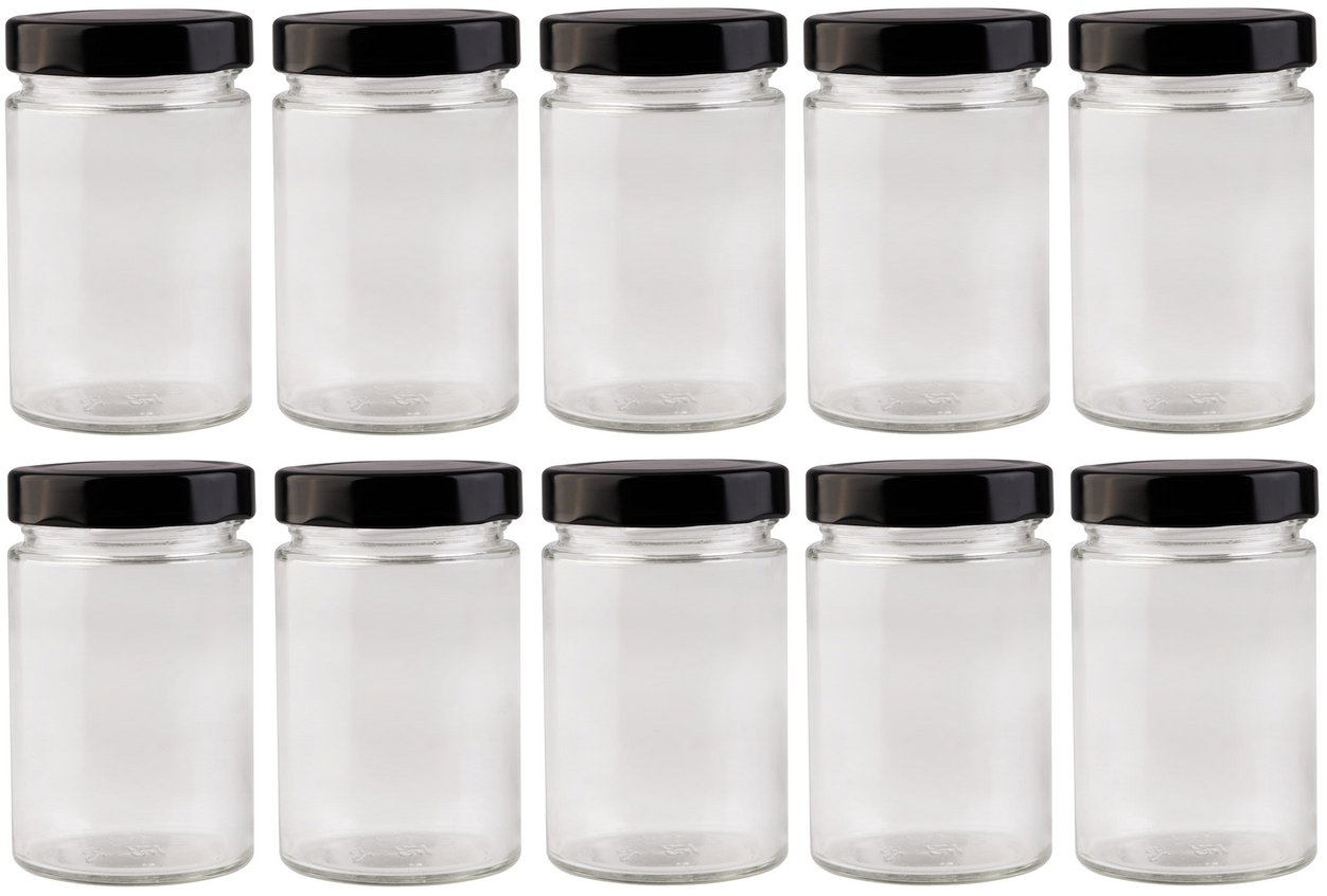 DuraHome Sklenice zavařovací 330 ml s víčkem 66, 10 ks