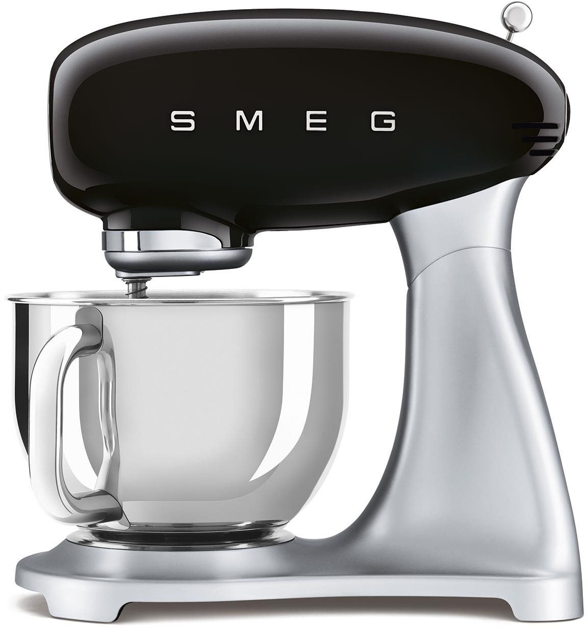 SMEG 50's Retro Style 4,8 l černý, s nerezovým podstavcem