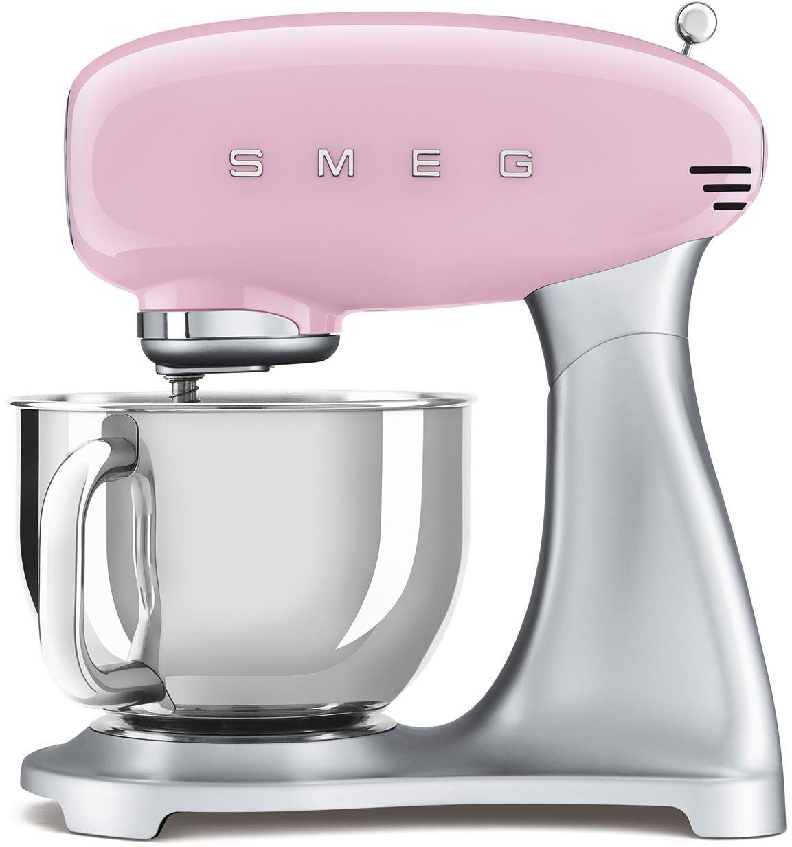 SMEG 50's Retro Style 4,8 l růžový, s nerezovým podstavcem